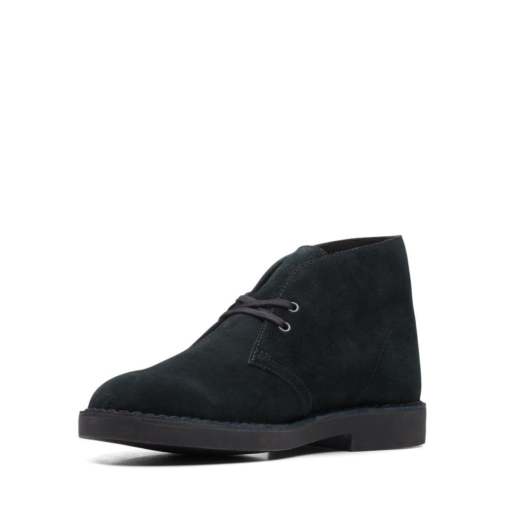 Clarks Stivaletti Stringati Desert Boot da Uomo – Nero