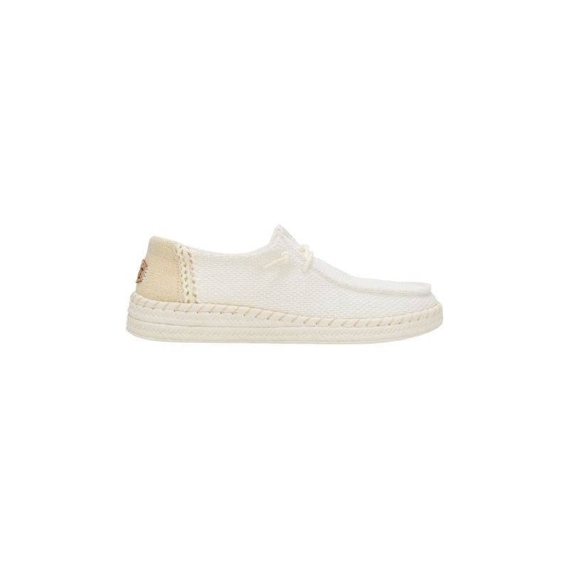 Dude Sneakers Basse Wendy Espadrille Woven da Donna – Bianco