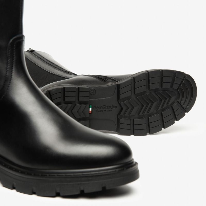 Nero Giardini Stivali senza Tacco da Donna – Nero