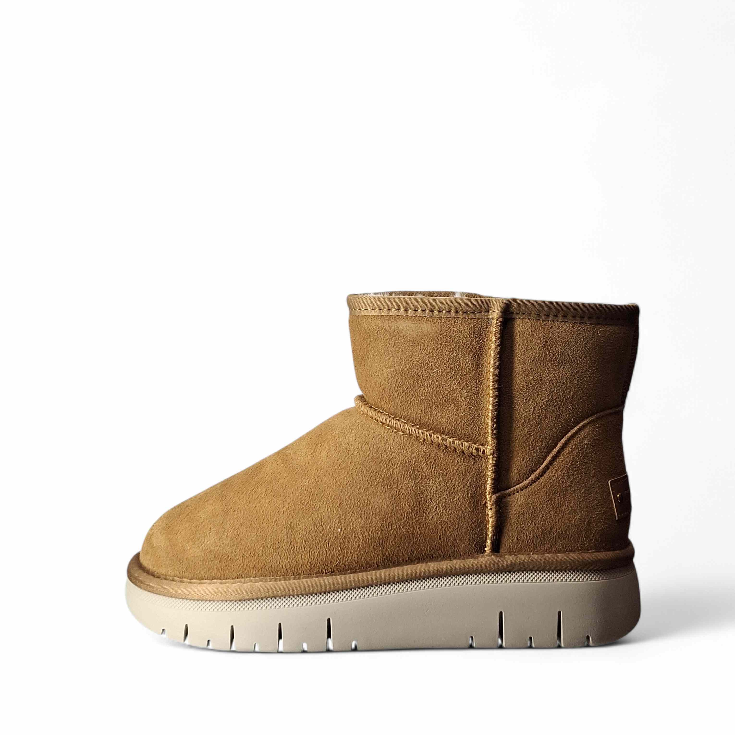 Grunland Stivaletti con Pelo Po da Donna – Cuoio