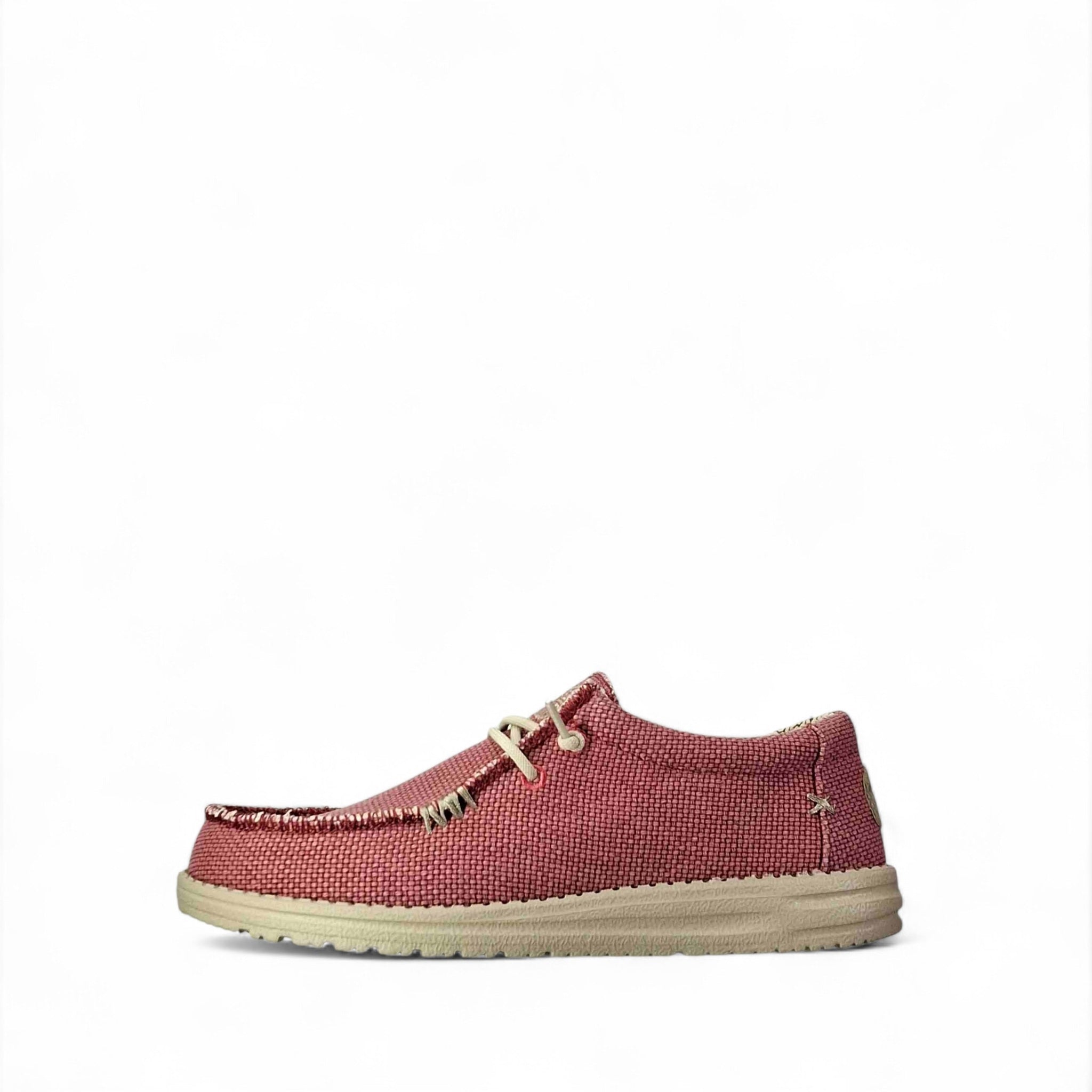 Dude Wally Braided Scarpe Basse Senza Stringhe da Uomo – Rosso - 40003 RED