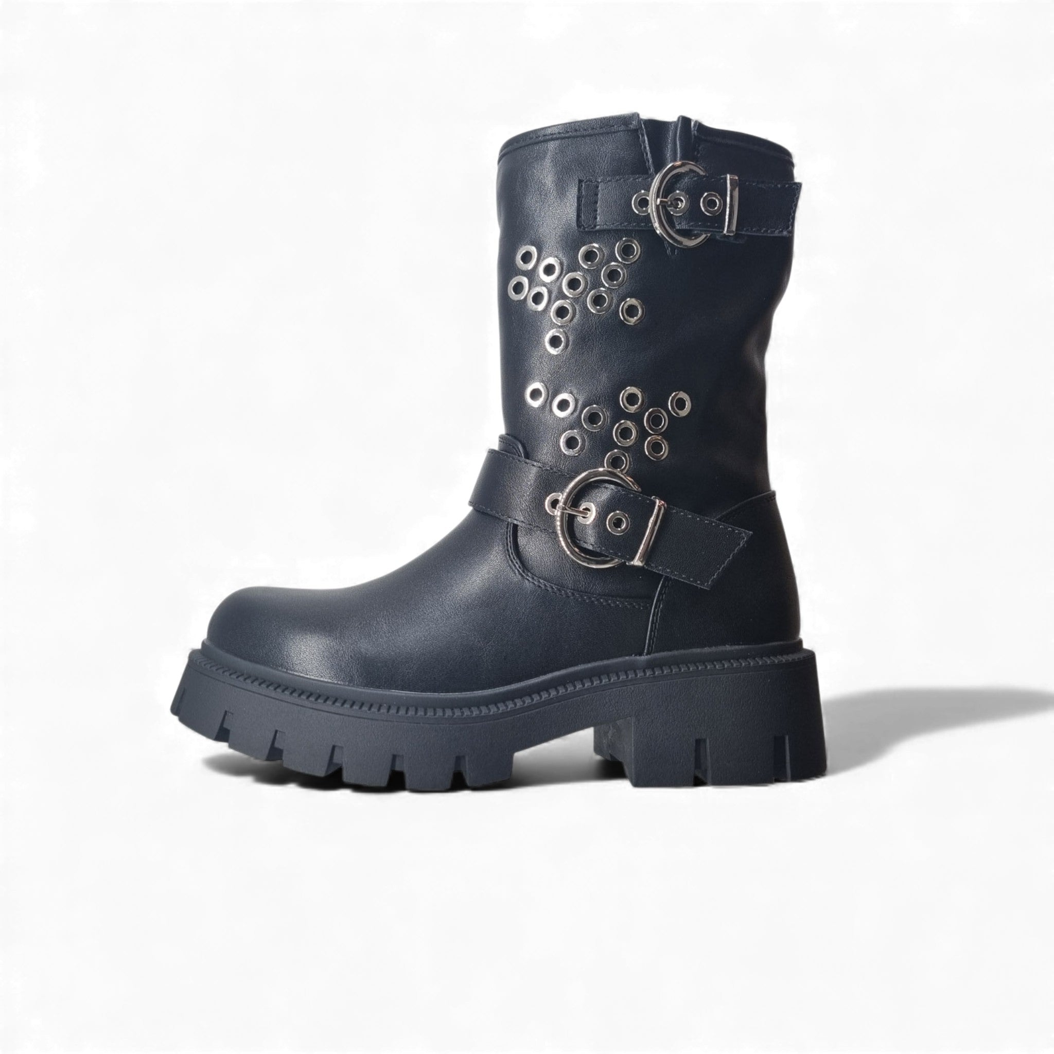 Galia Stivaletti senza stringhe Rqy da Donna – Nero