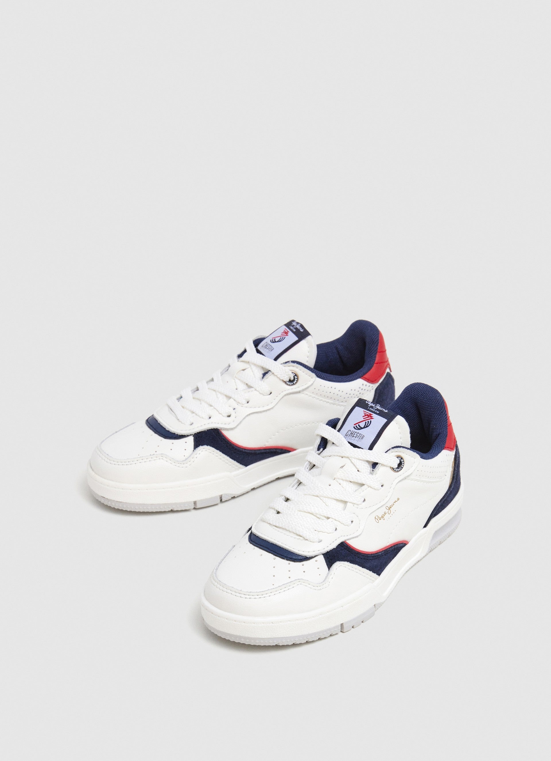 Pepe Jeans Ball Retro B Sneakers Basse da Bambino – Bianco - PBS00008 803