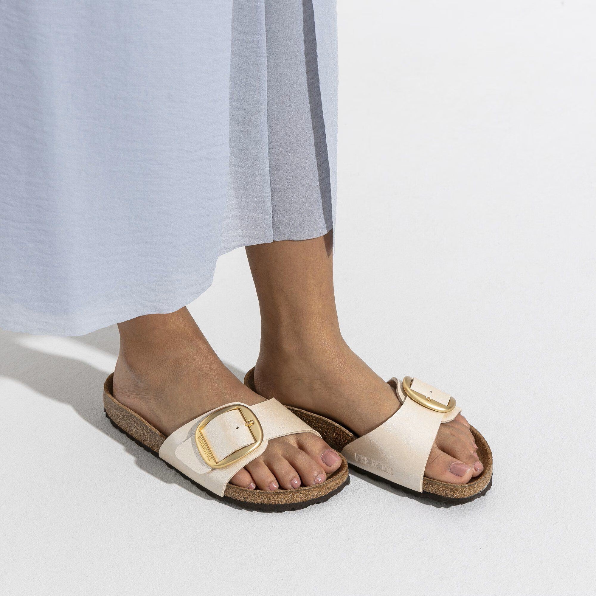 Birkenstock Madrid Calz S Ciabatte Basse da Donna – Bianco - MADRID1015279