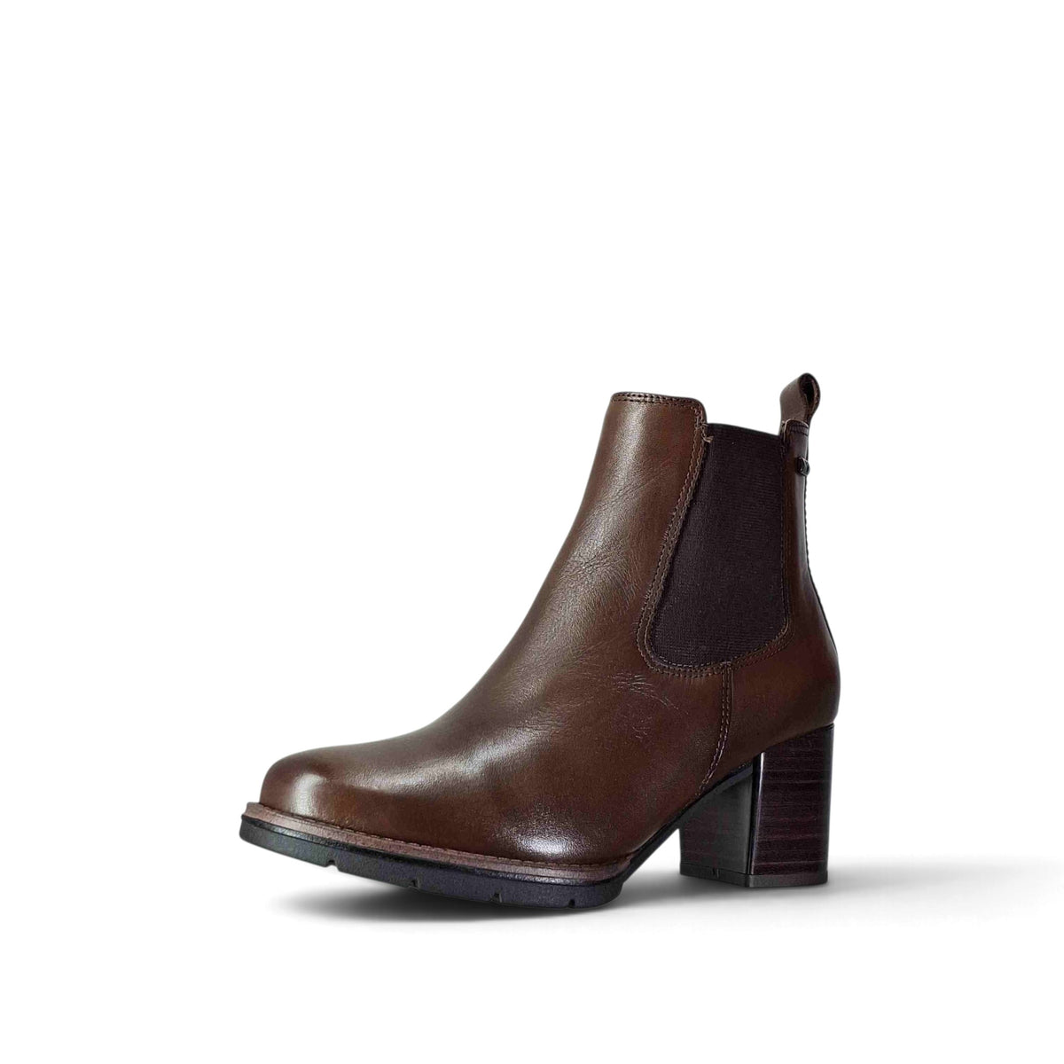 Valleverde Barny T Stivaletti Tondi Con Tacco da Donna – 17201 MARRONE