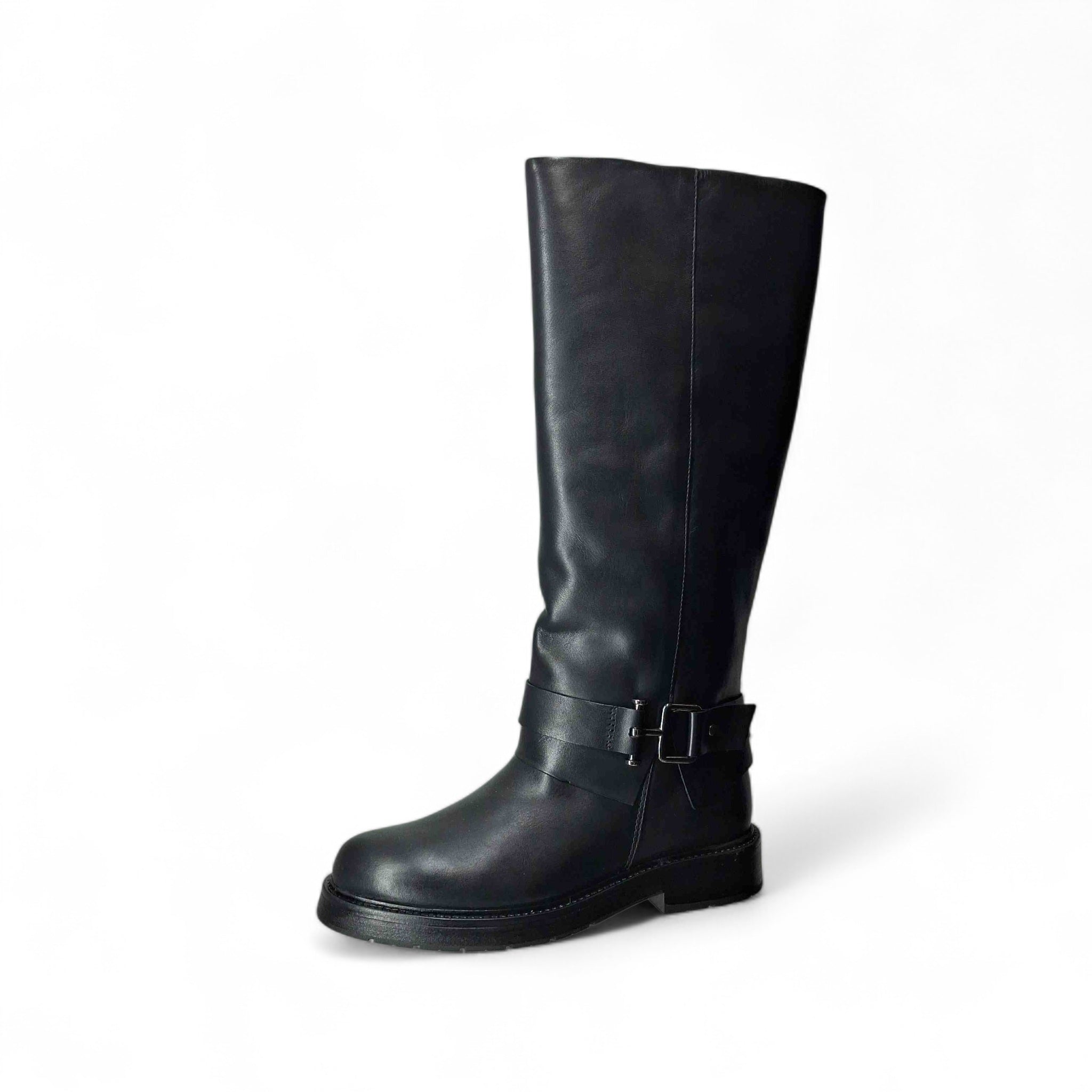 Francesco Brunelli Stivali senza Tacco Barbara da Donna – Nero