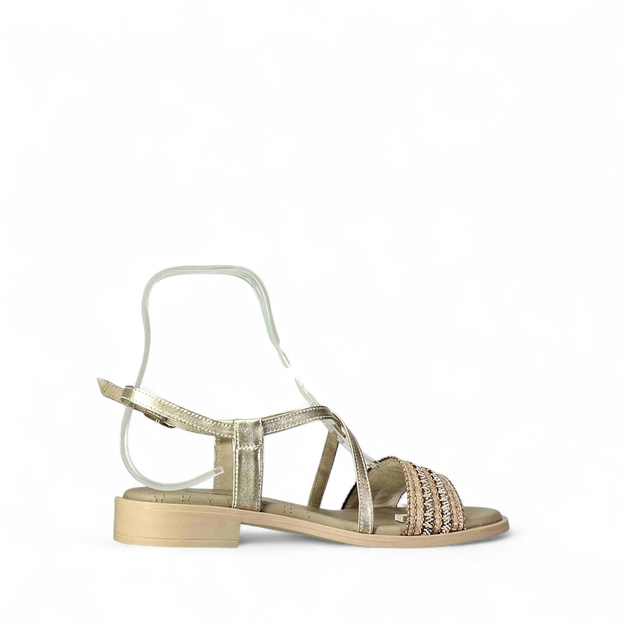 Nero Giardini Giada Sandali Bassi da Donna – Sabbia - E615900 D 418