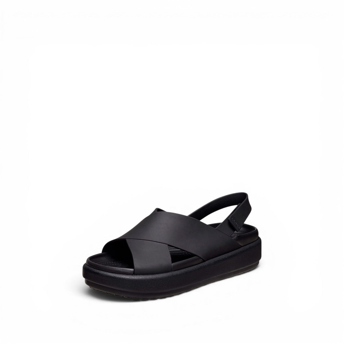 Crocs Brooklyn Luxe Cross Strap W Sandali In Gomma da Donna – 209407 BLACK