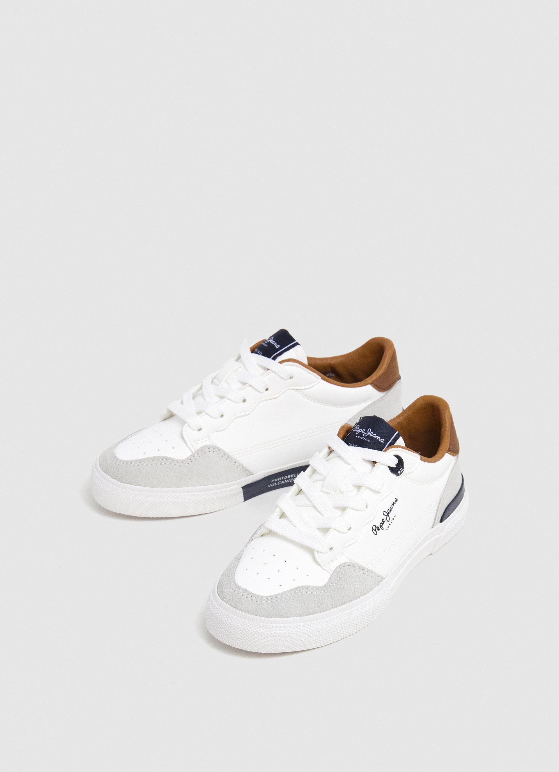 Pepe Jeans Kenton Rump B Sneakers Basse da Bambino – Bianco - PBS30590 800