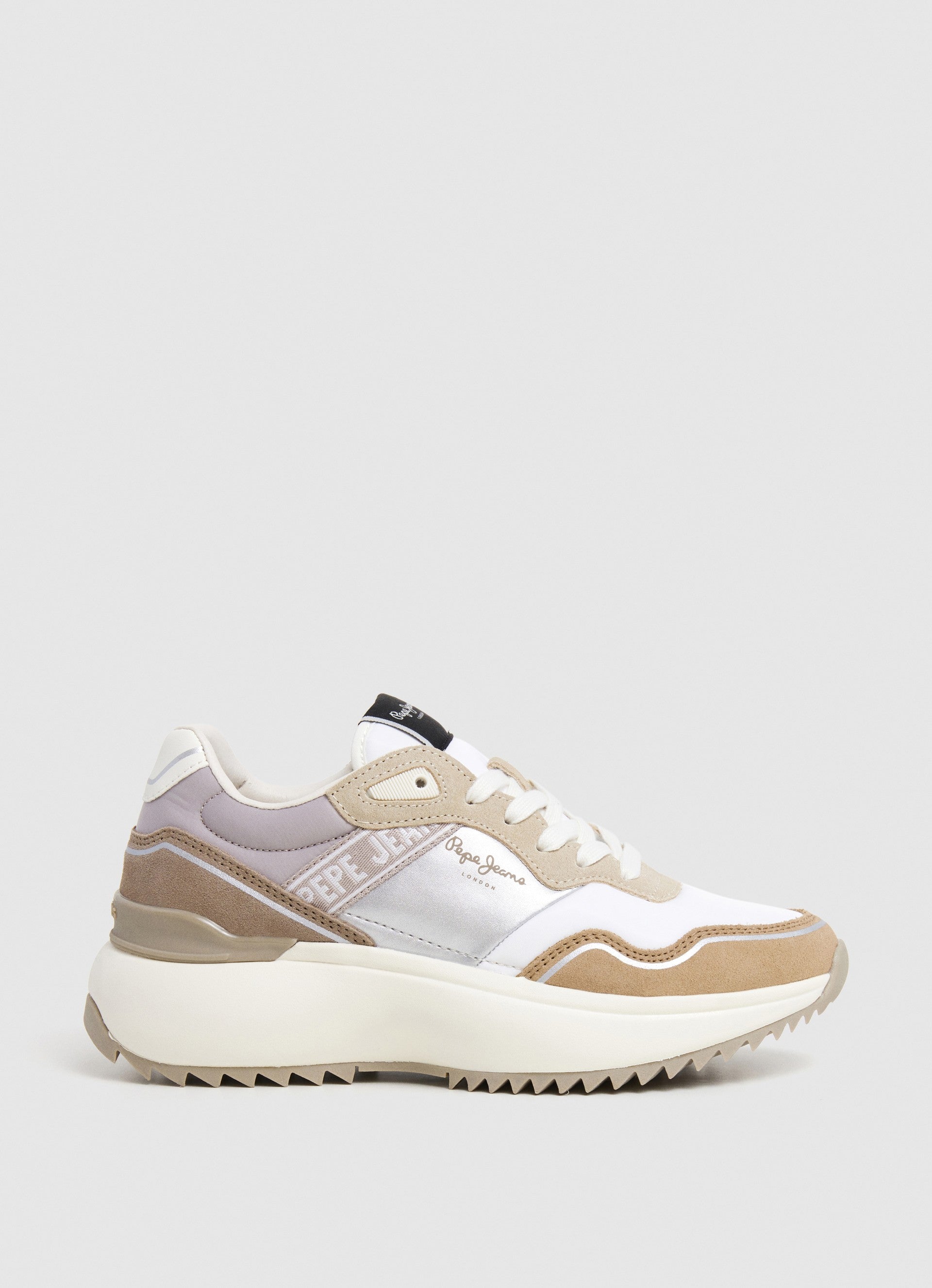 Pepe Jeans Kimi Glam Sneakers Basse da Donna – Bianco - PLS60042 836
