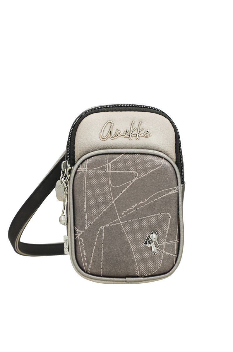 Anekke Mini Bolso Bandolera . da Donna – Grigio - 42813-907