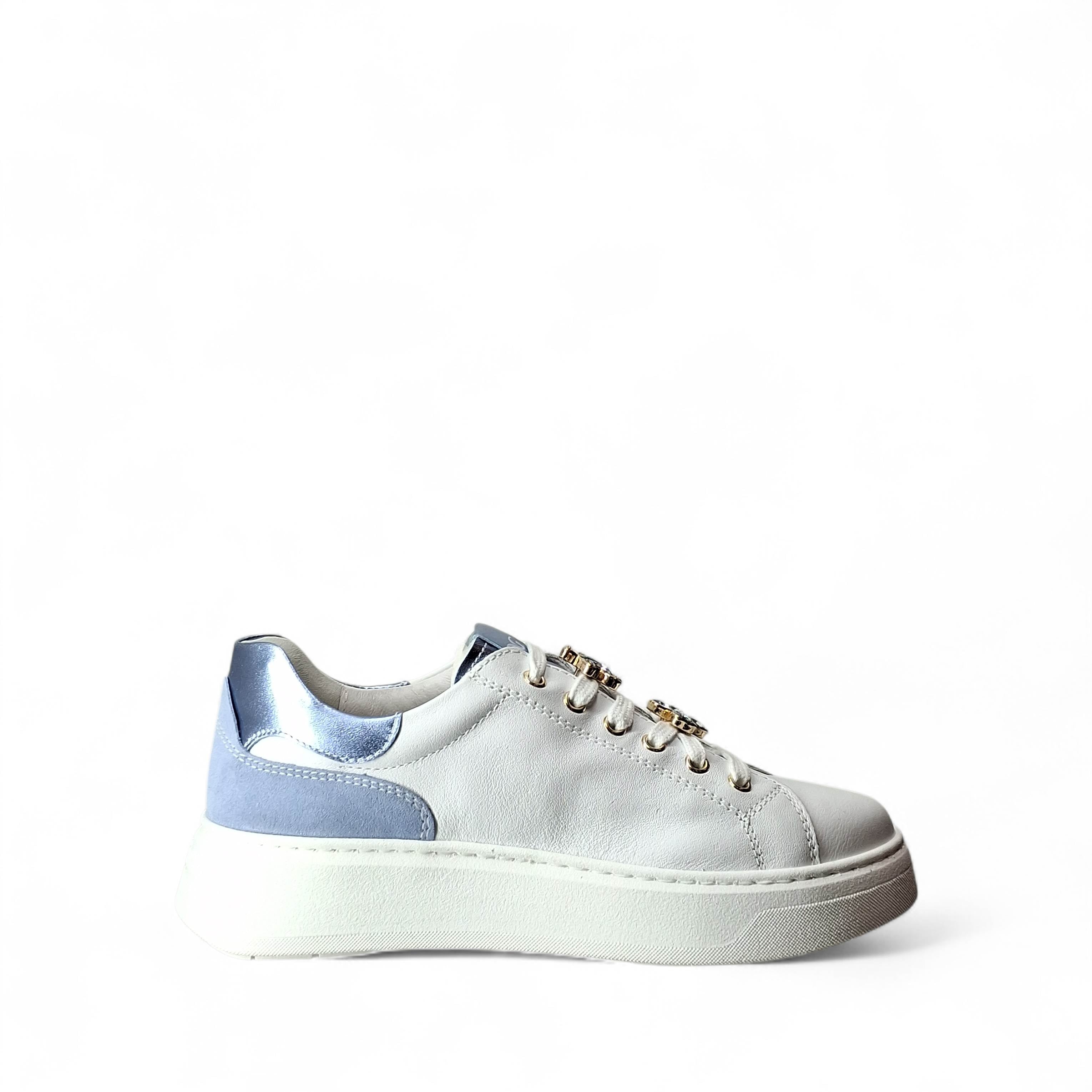 Nero Giardini Nelly Sneakers Basse da Donna – Bianco - E615270 D 707
