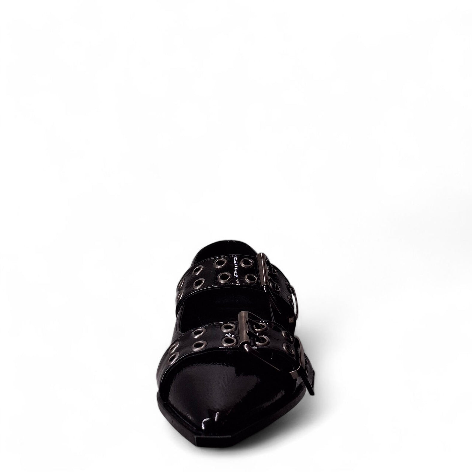 Kammi Scarpe Basse Senza Stringhe Punta Fibie Chiusa da Donna – Nero