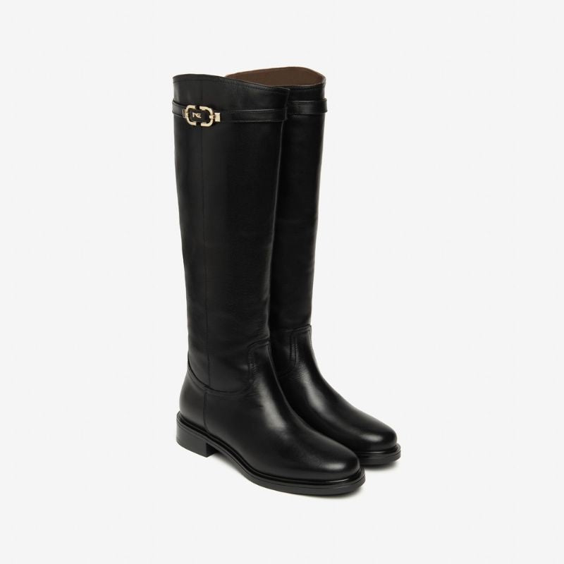 Nero Giardini Stivali senza Tacco da Donna – Nero