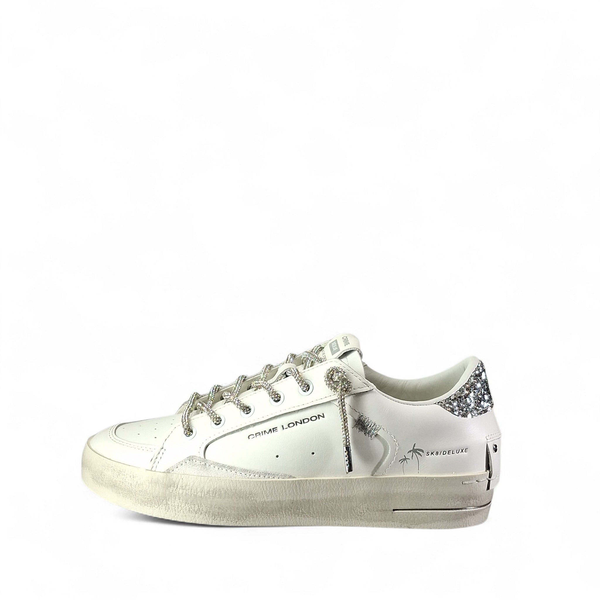Crime London Distressed Sneakers Basse da Donna – Bianco - 29111PP8
