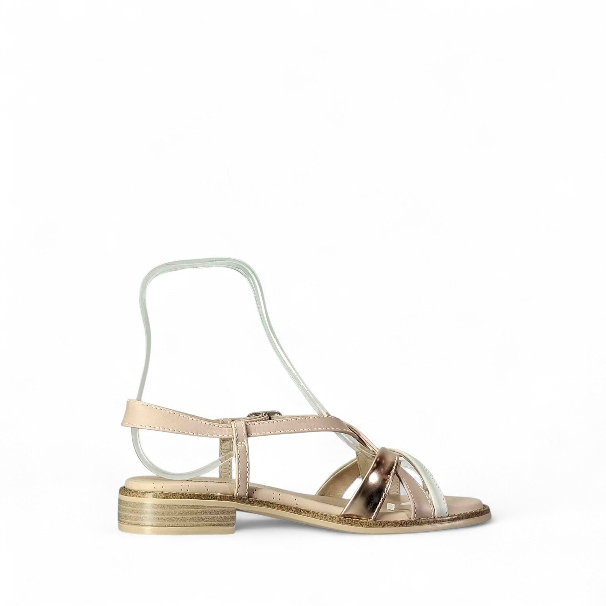 Nero Giardini Greta Sandali Bassi da Donna – Osso - E615890 D 713