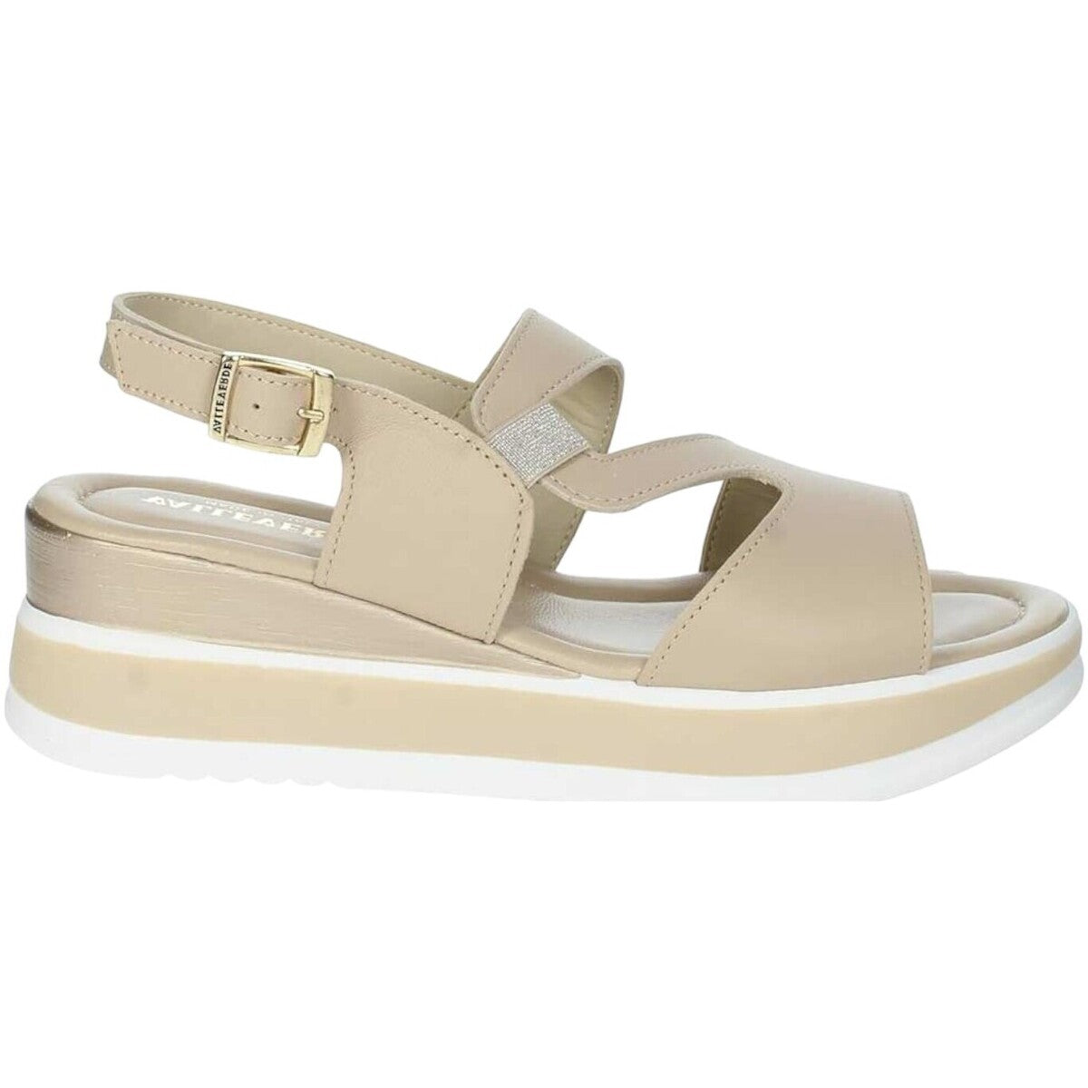 Valleverde Sandali con Zeppa da Donna – Beige