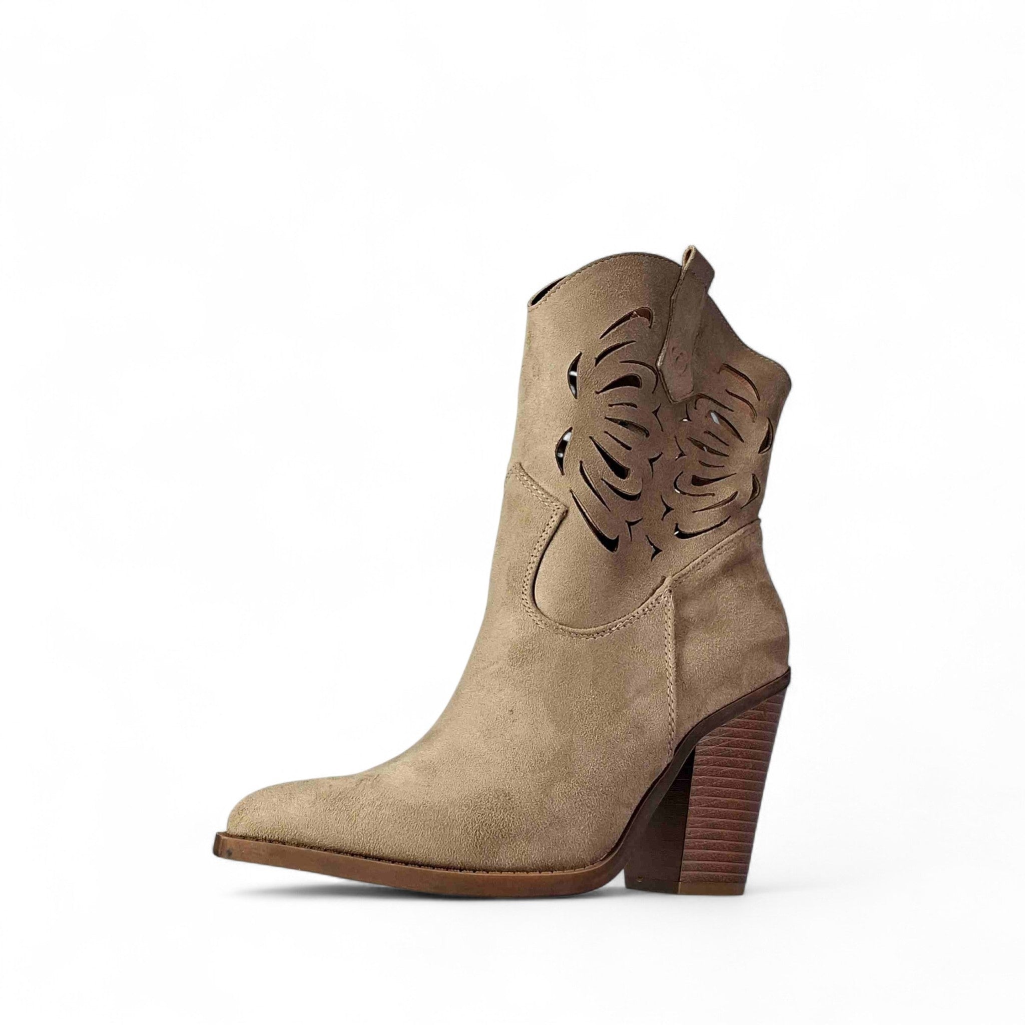 Crichic Tex Stivali Texani da Donna – Tortora - 3604-1