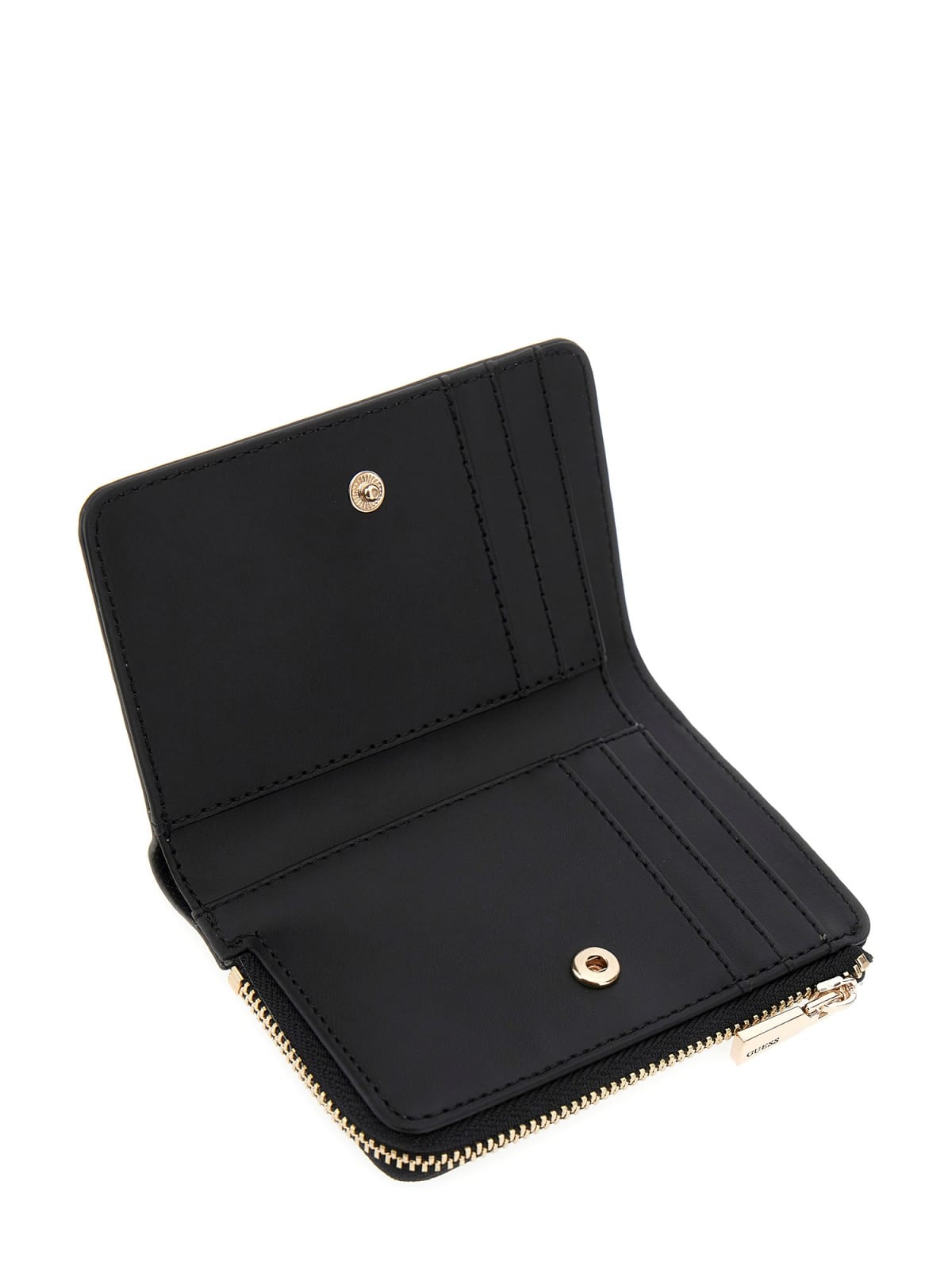 Guess Porta Carte Laurel Slg Zip Card Case da Donna – Nero
