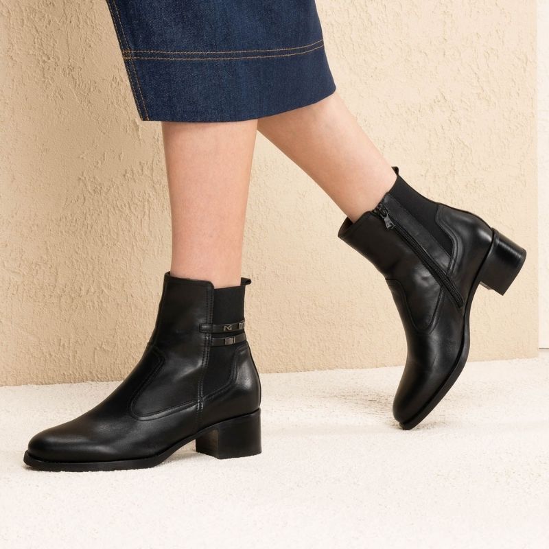Nero Giardini Stivaletti con Tacco da Donna – Nero
