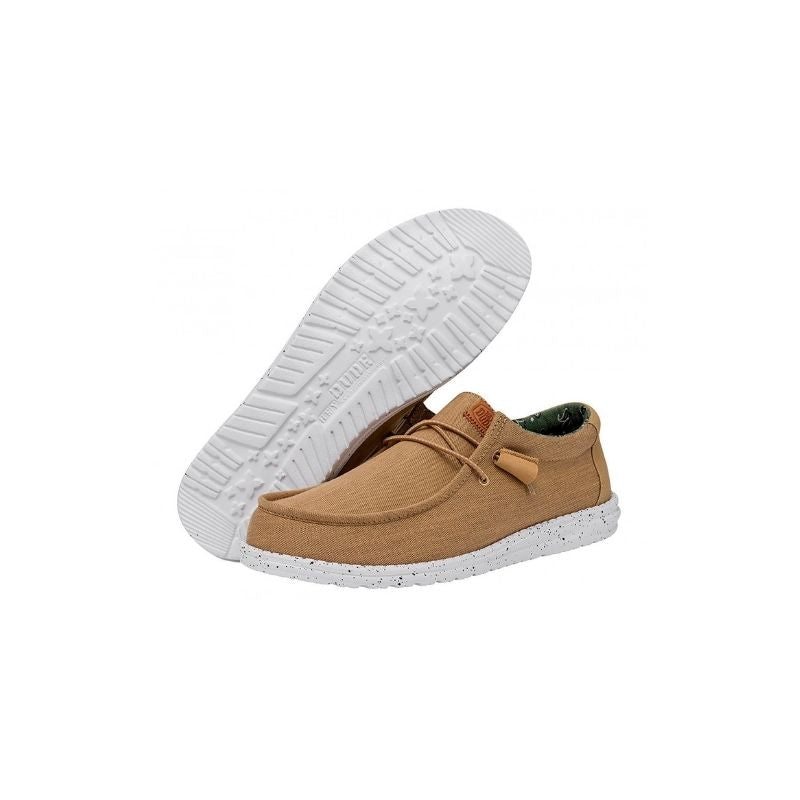 Dude Scarpe Basse Senza Stringhe Wally Washed Canvas da Uomo – Multicolor