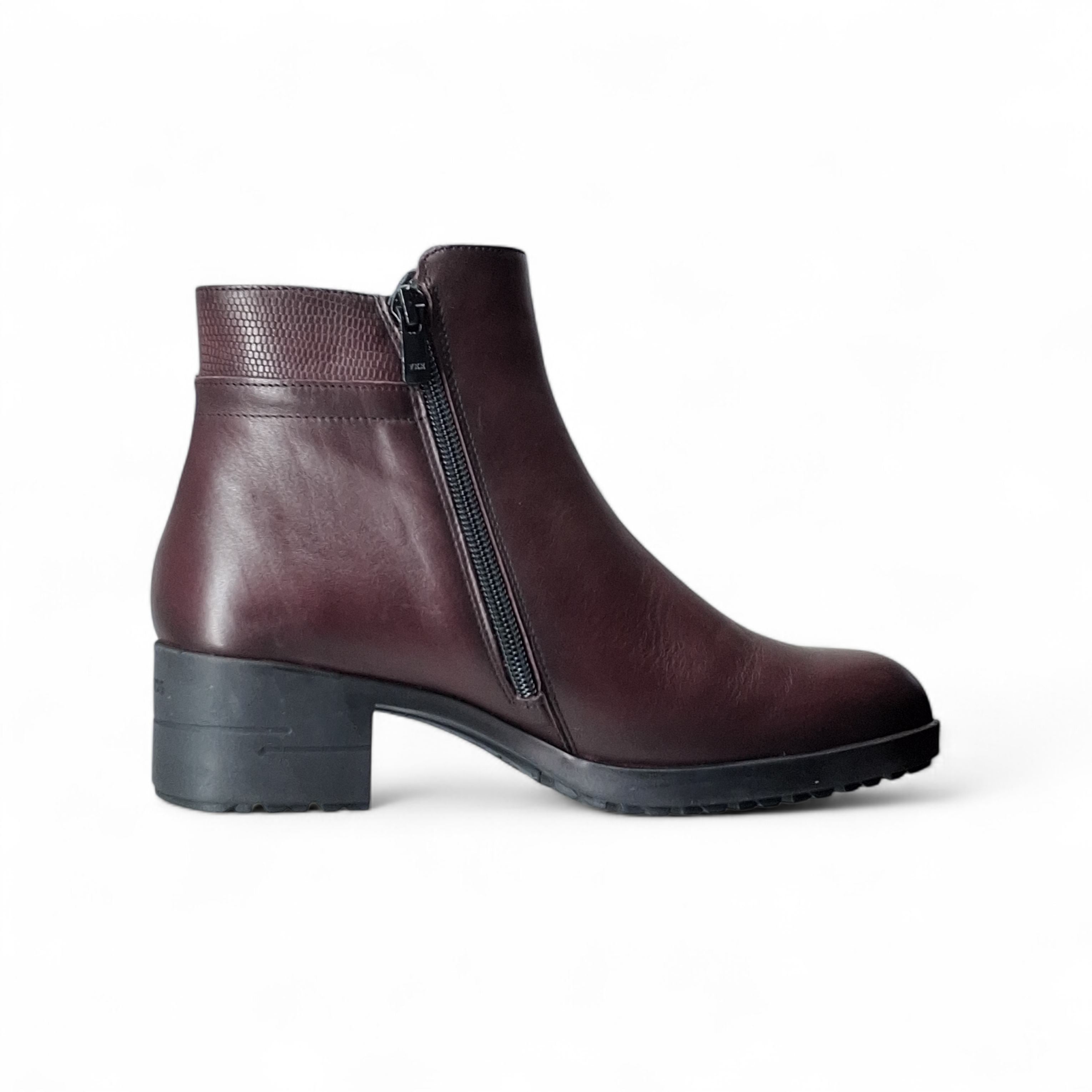 Fluchos Stivaletti a Punta con Tacco da Donna – Bordeaux - F1367 BORDO