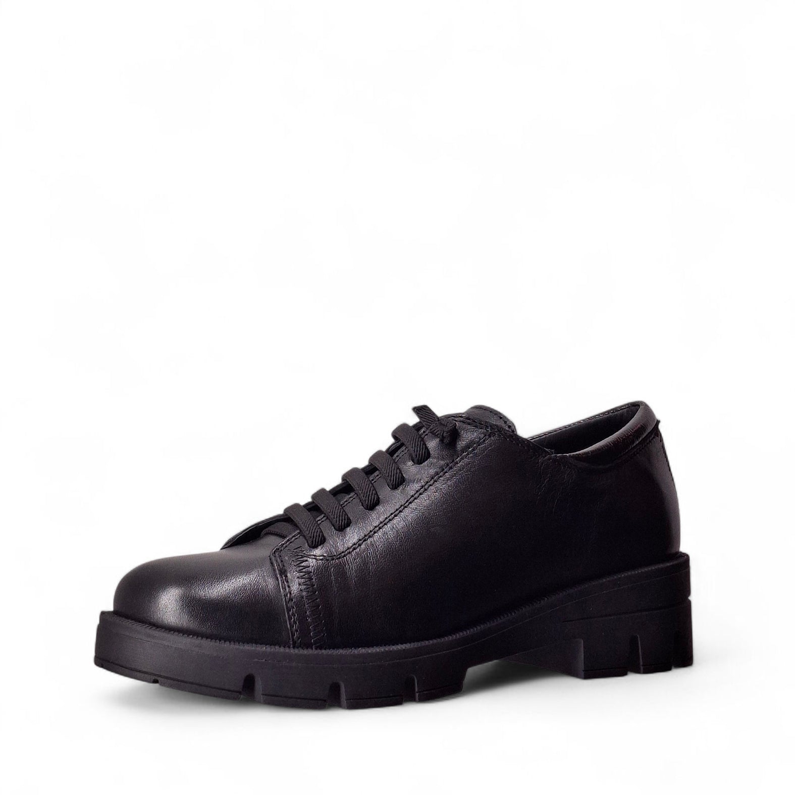 Kammi Scarpe Basse Stringate Flex da Donna – Nero