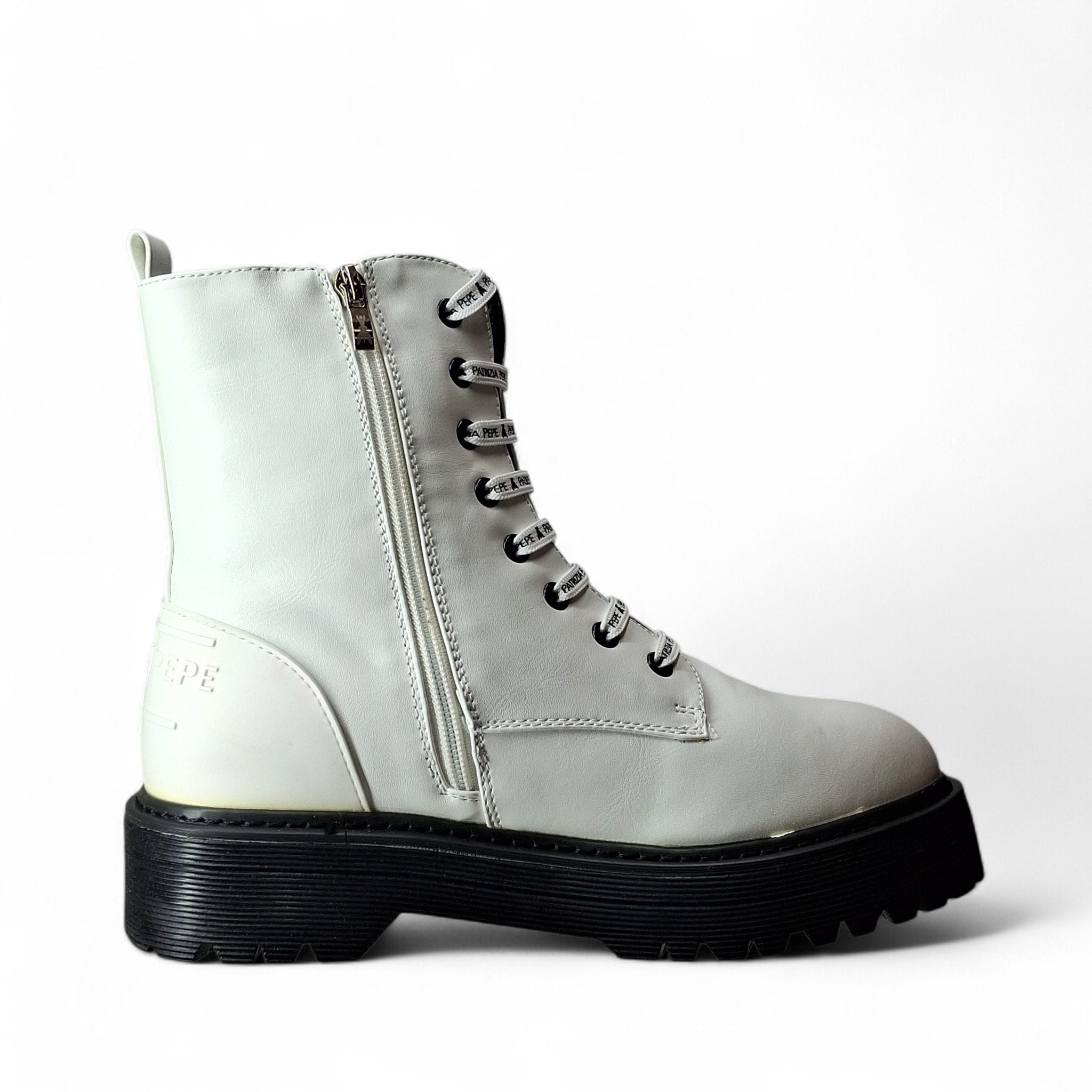 Patrizia Pepe Palm Anfibi da Donna – Bianco