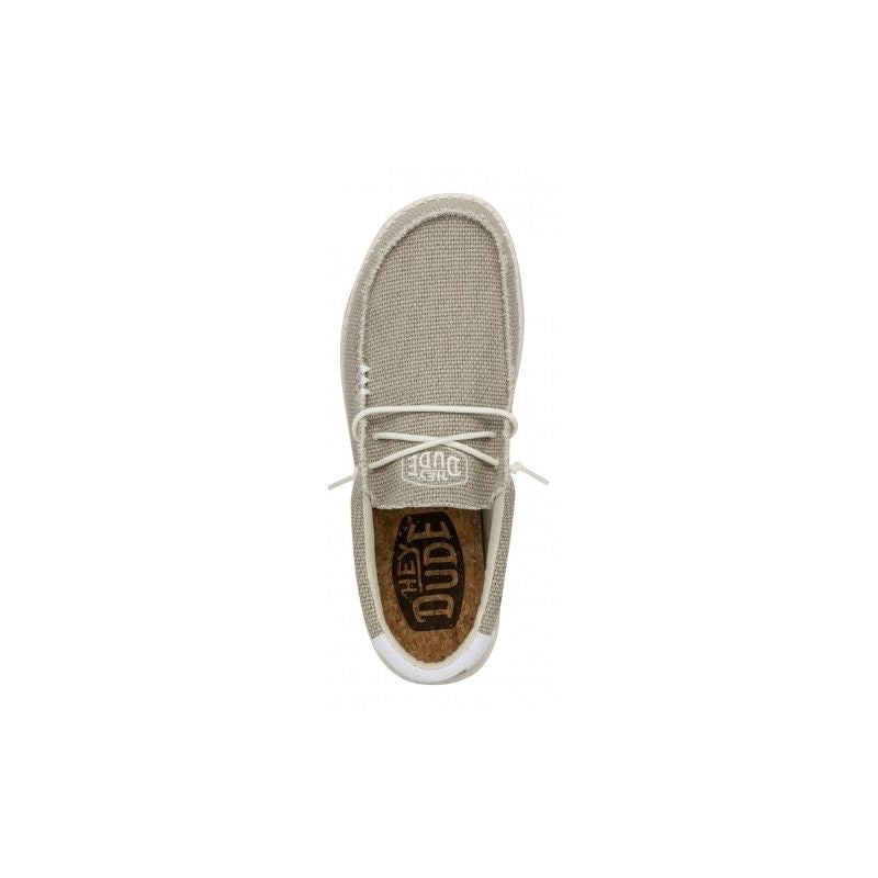 Dude Wally Braided Scarpe Basse Senza Stringhe da Uomo – Panna - 40003 1LB