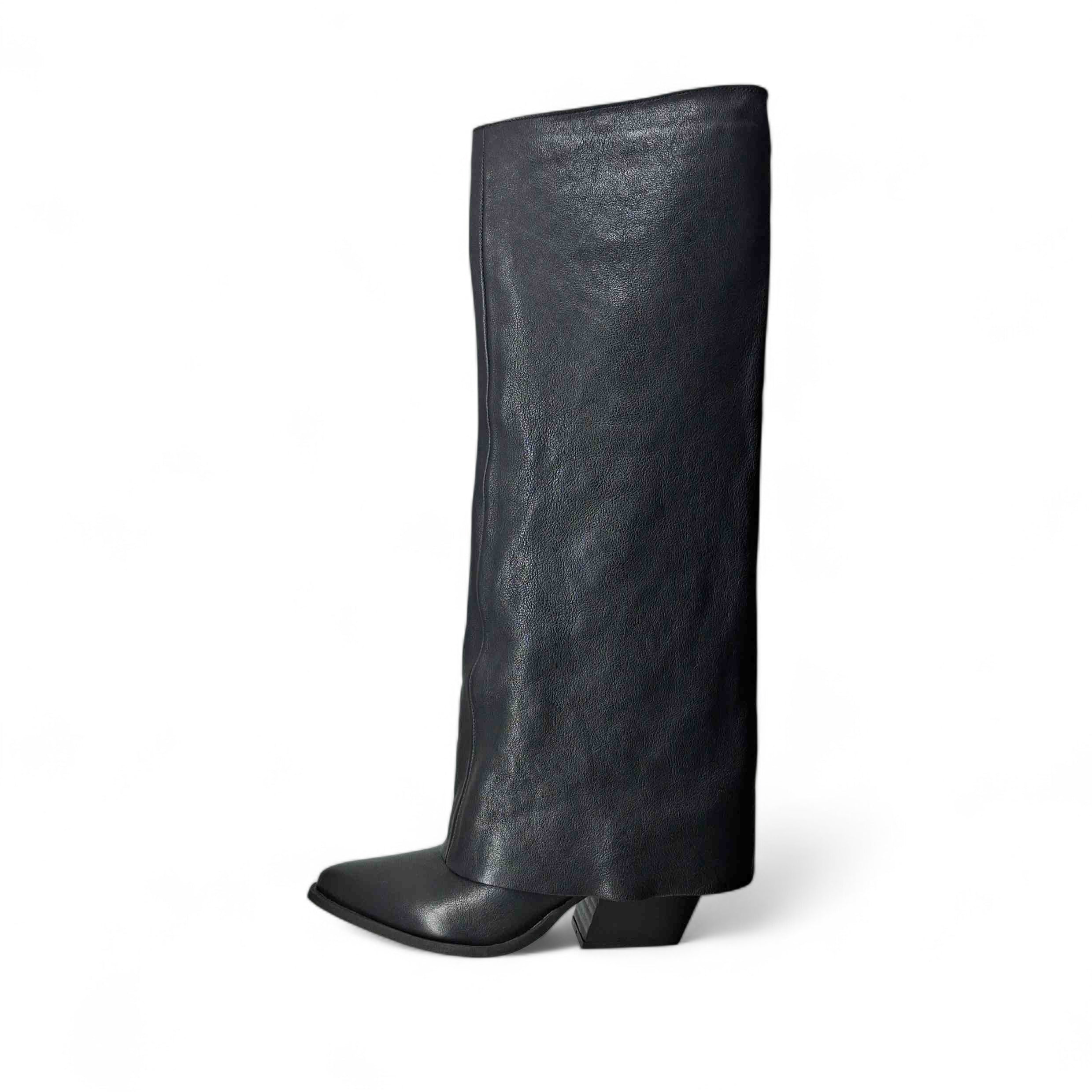 Kammi Stivali Texani Texano da Donna – Nero