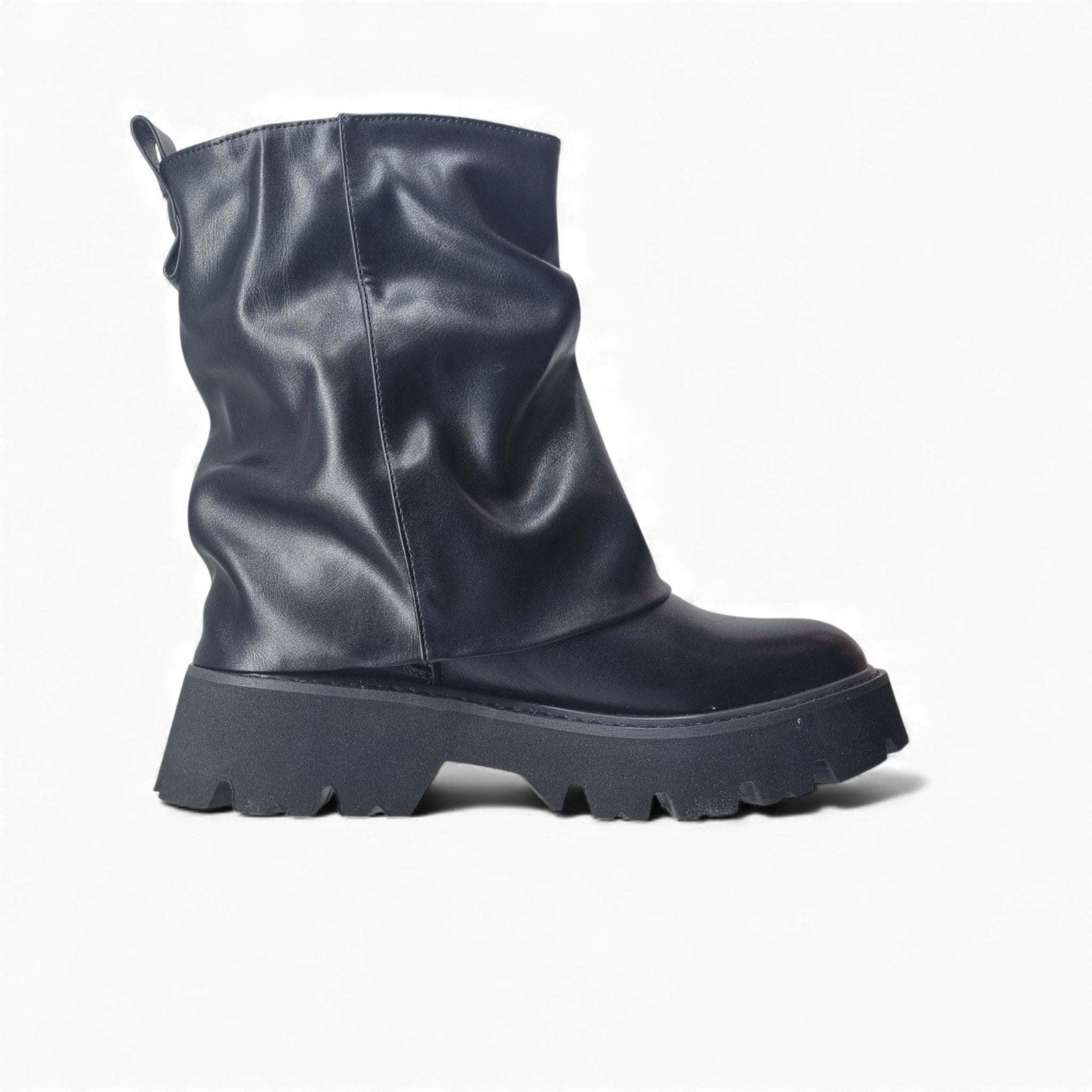 Kammi Stivaletti senza stringhe Texano da Donna – Nero