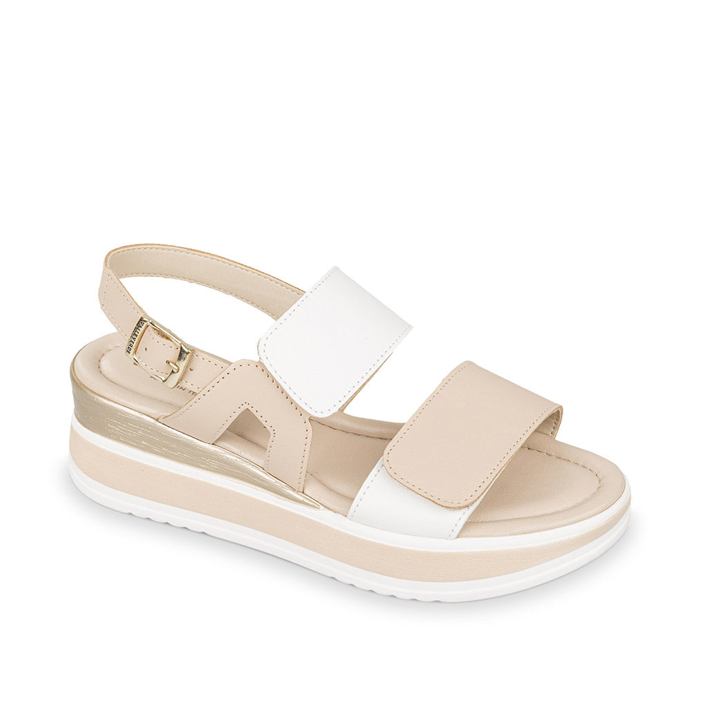 Valleverde Sandali con Zeppa da Donna – Beige