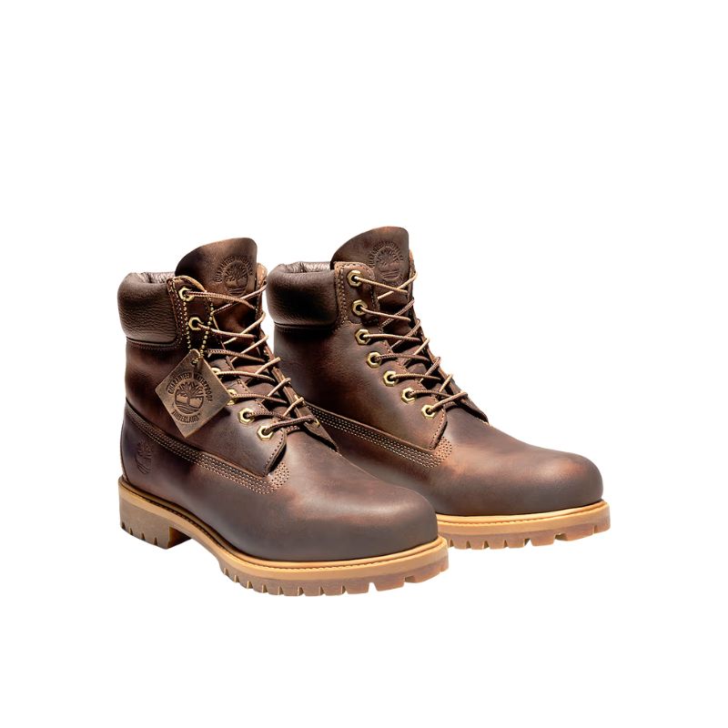 Timberland Stivaletti Stringati Boot da Uomo – Marrone
