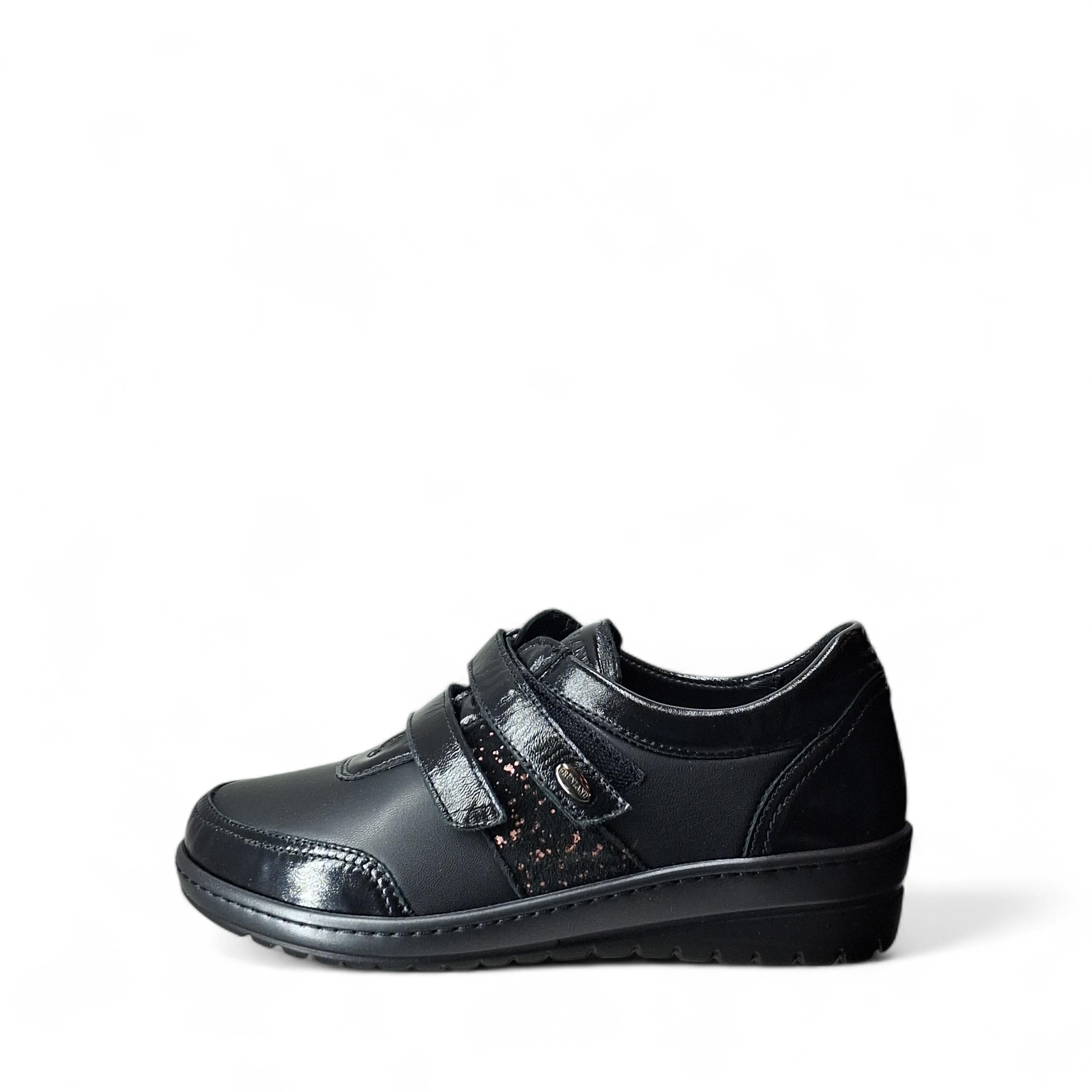 Grunland Scarpe Basse Senza Stringhe Sc da Donna – Nero