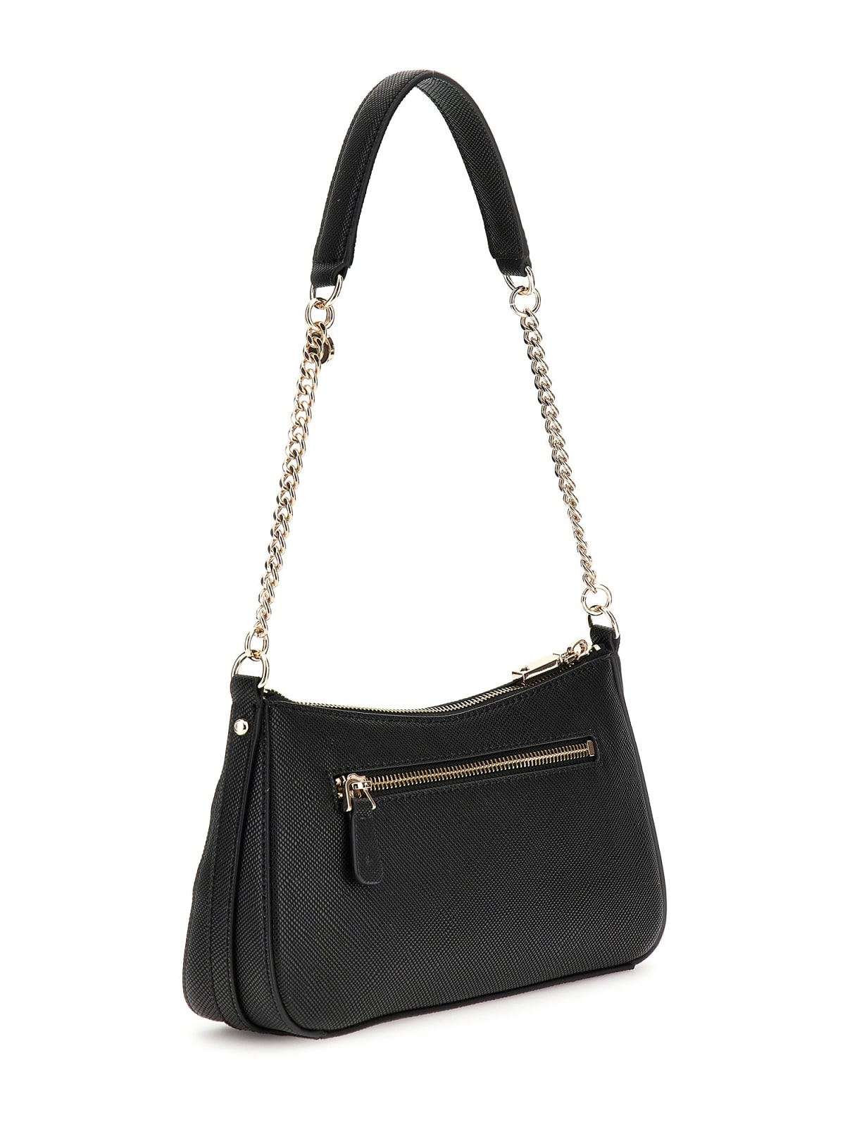 Guess Shopping Strutturate Bramina Top Zip Shoulder da Donna – Nero