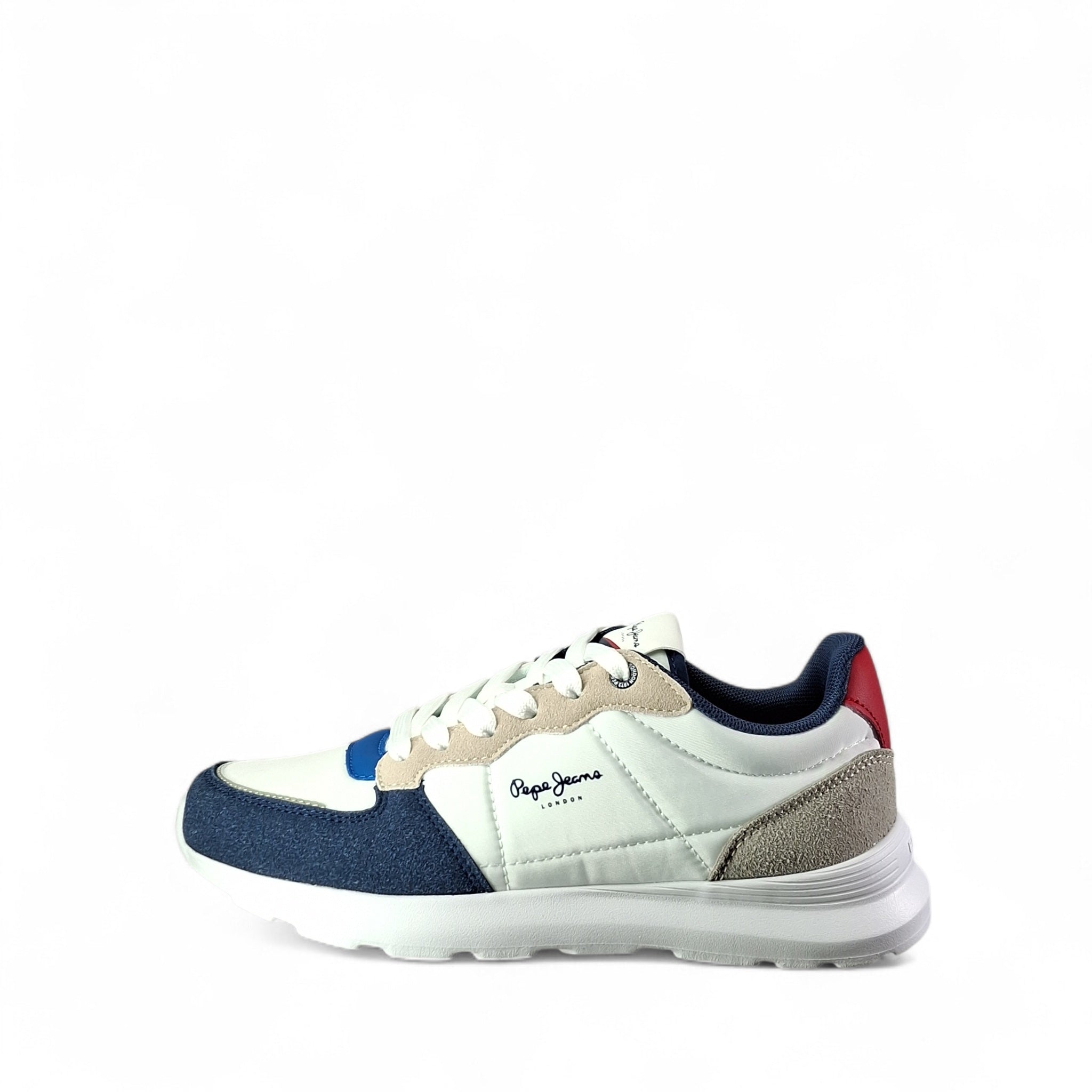 Pepe Jeans Teagan Bass Sneakers Basse da Bambino – Bianco - PBS400009 581