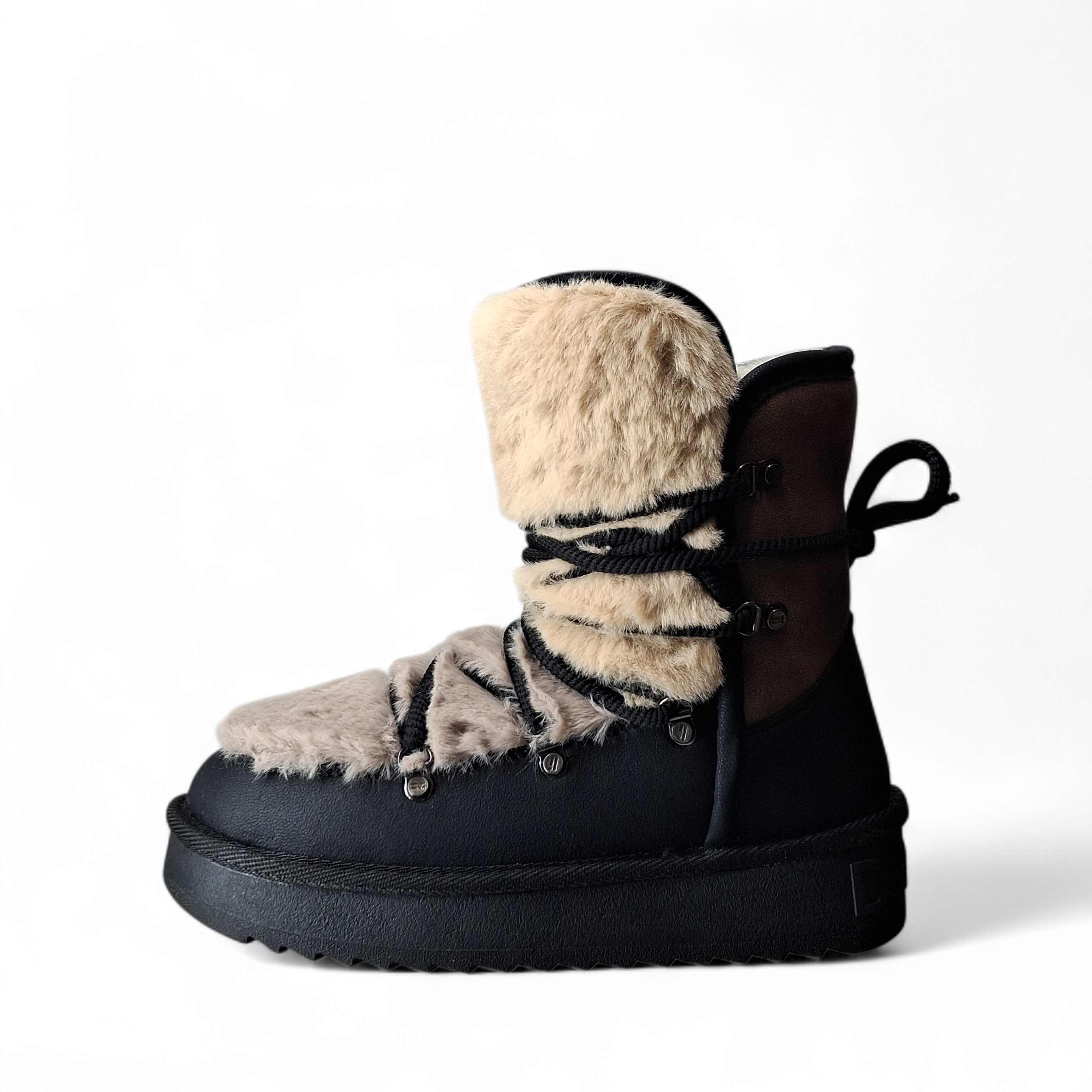 D.Franklin Stivaletti con Pelo da Donna – Nero