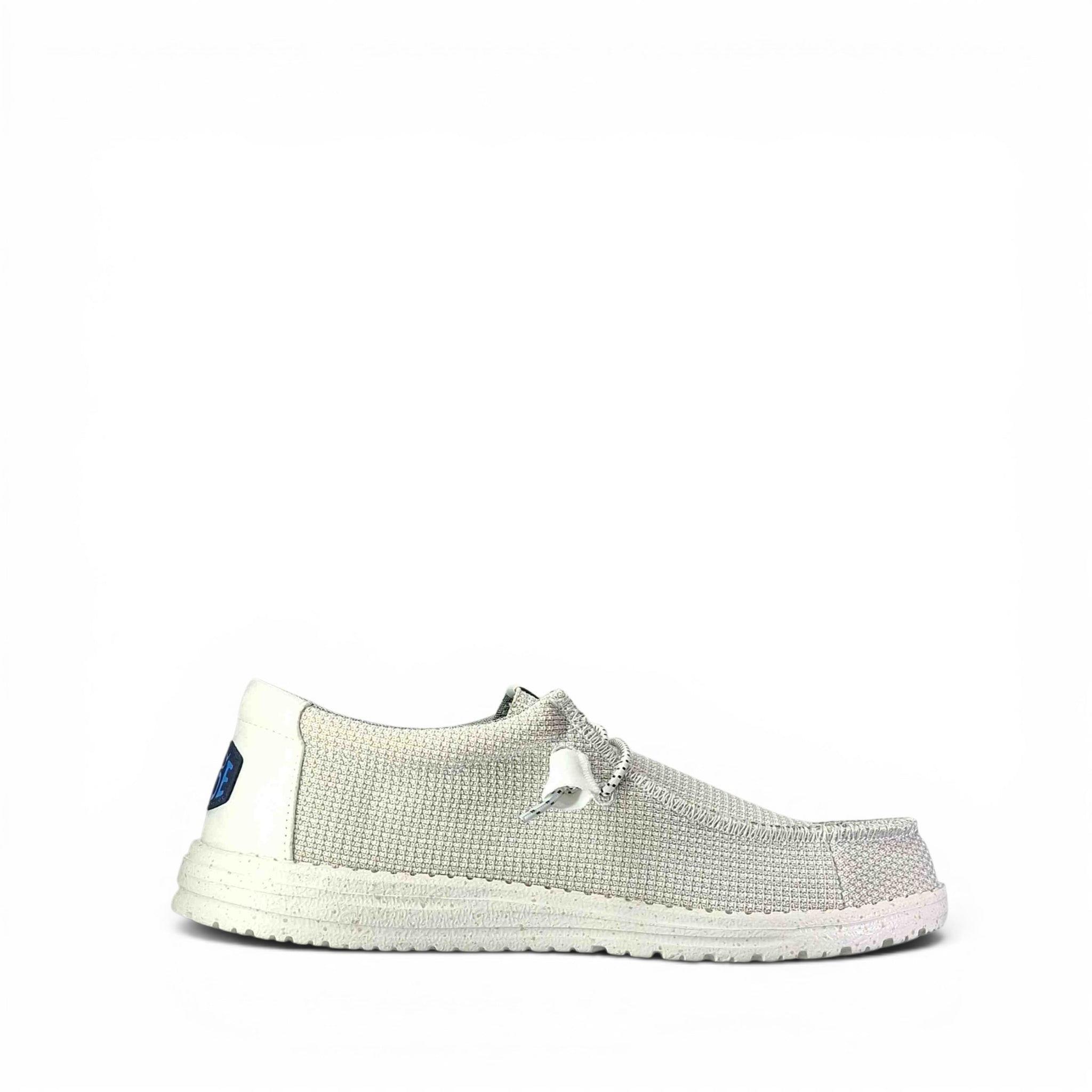 Dude Wally Sport Mesh Scarpe Basse Senza Stringhe da Uomo – 40403 WHITE