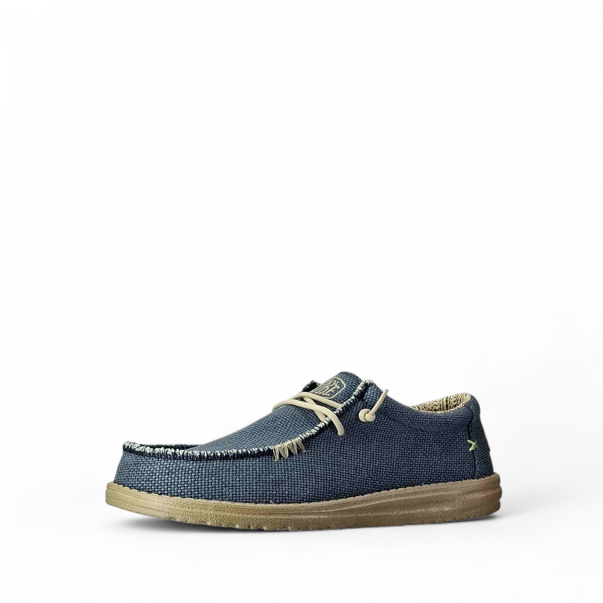 Dude Wally Braided Scarpe Basse Senza Stringhe da Uomo – Blu - 40003 BLUE