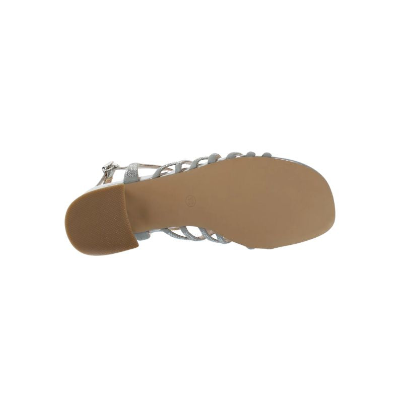 Kammi Sandali con Tacco da Donna – Argento