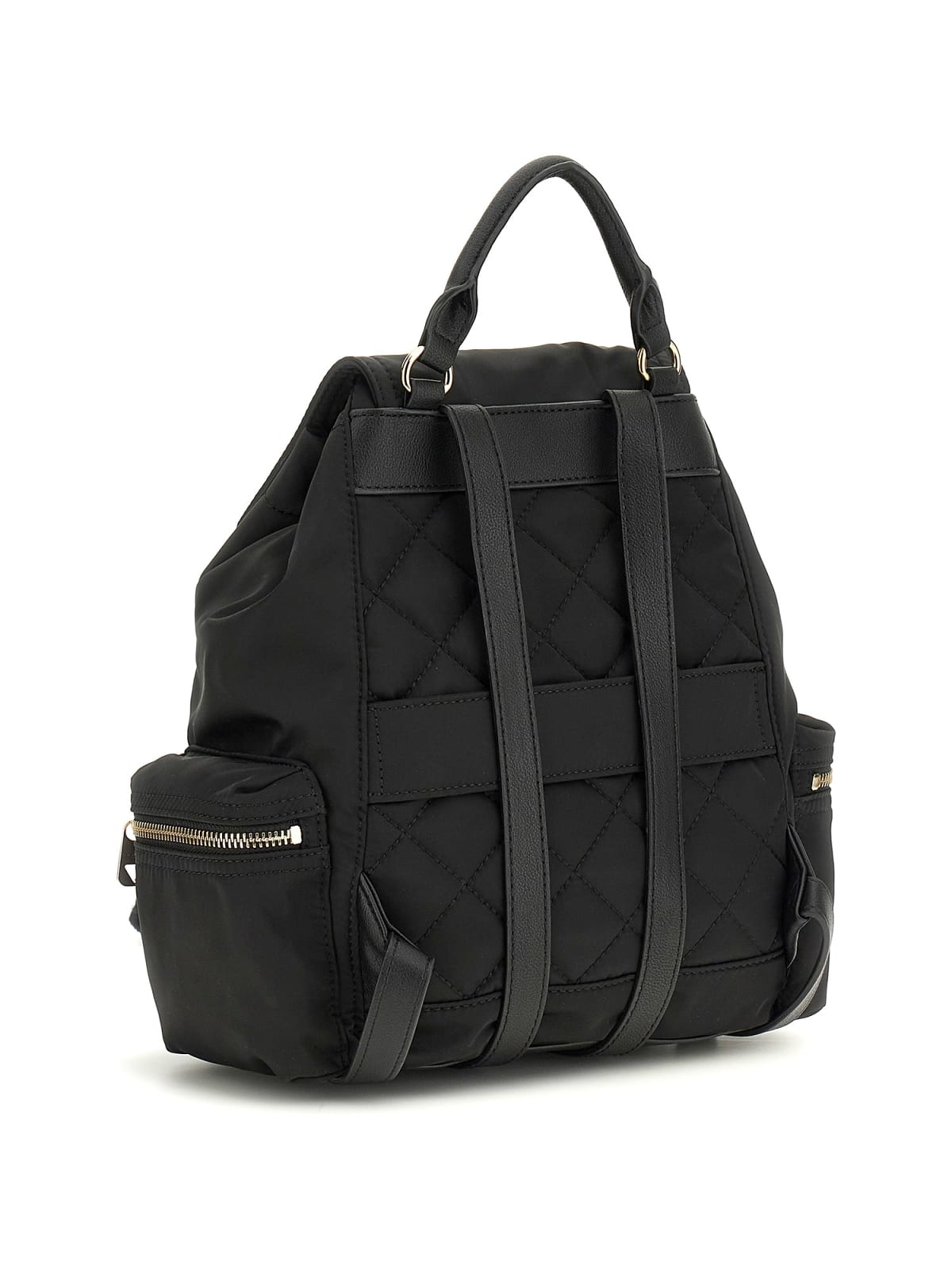 Guess Shopping Strutturate Eco Gemma Backpack da Donna – Nero