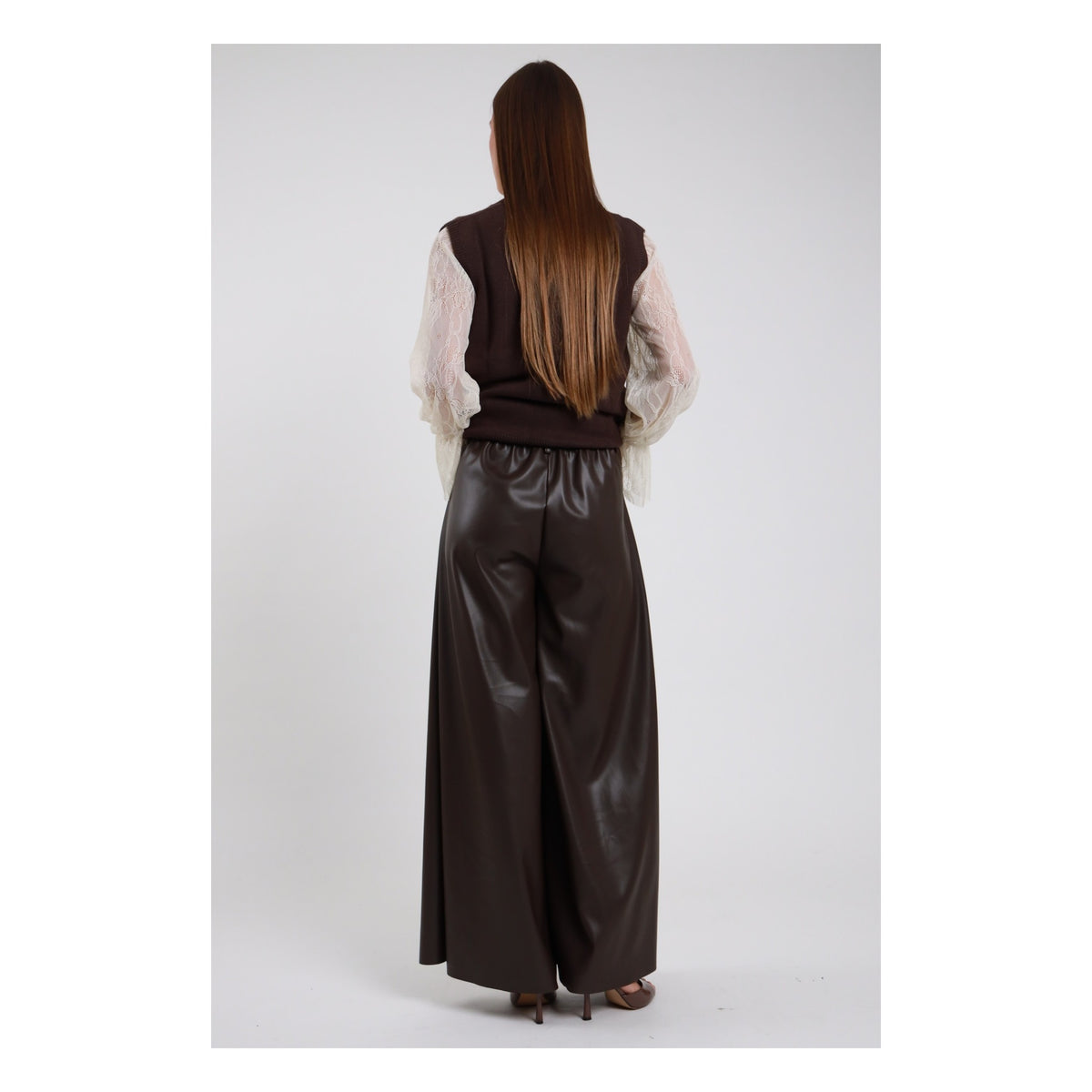 Susimix Pantalone Palazzo Pantaloni da Donna – S12132ECO MORO