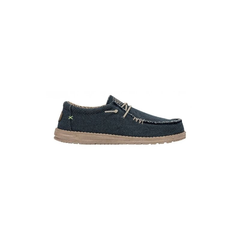 Dude Scarpe Basse Senza Stringhe Wally Braided da Uomo – Blu
