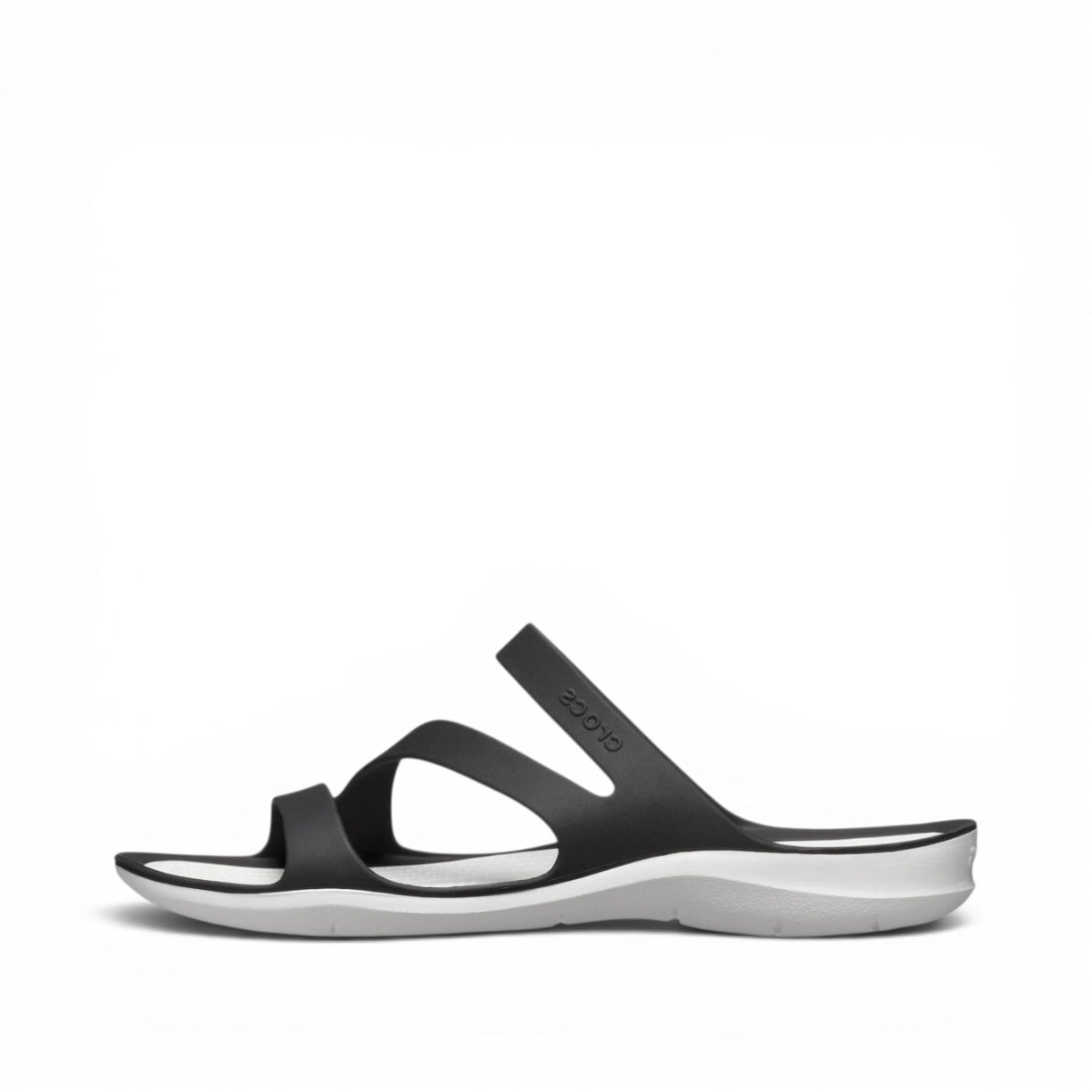 Crocs Swiftwater Ciabatte In Gomma da Donna – 203998 BLACK-WHITE