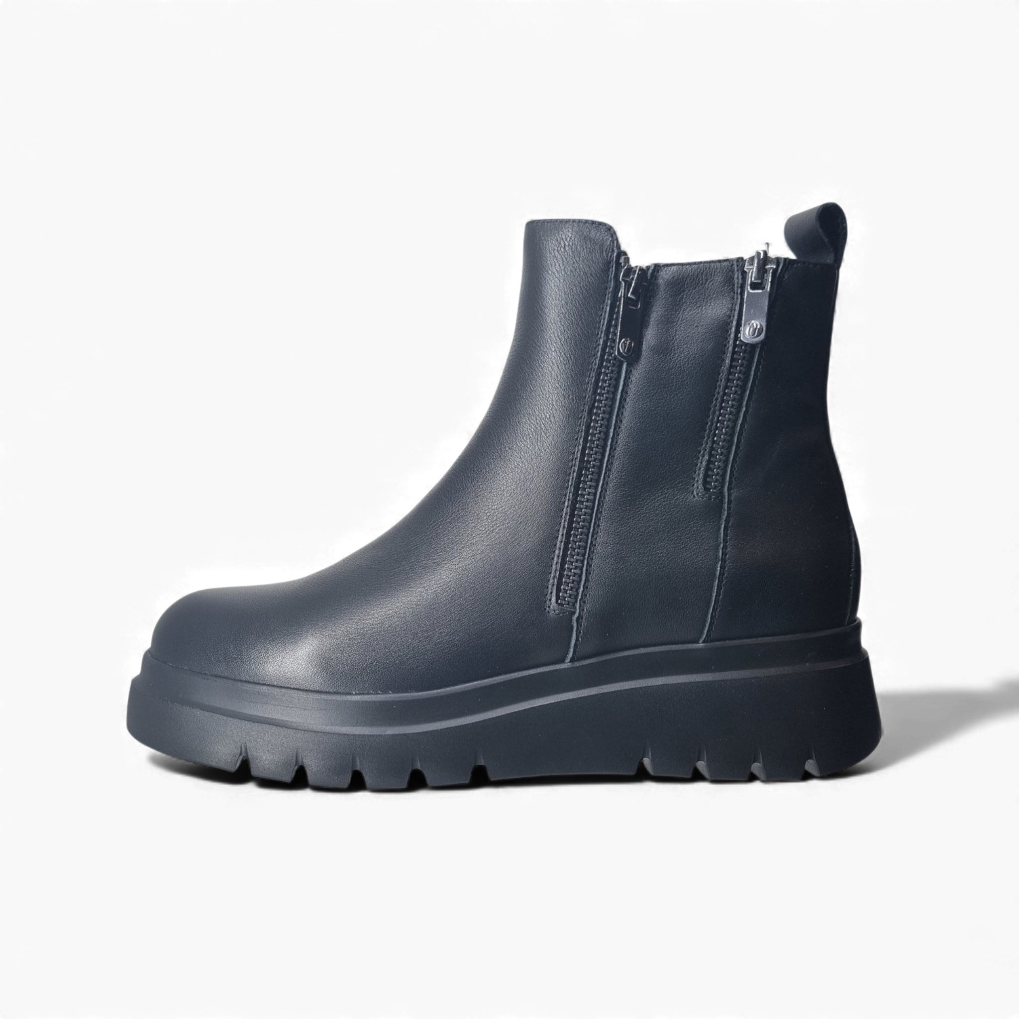 Impronte Stivaletti senza stringhe Maddalena Zip da Donna – Nero