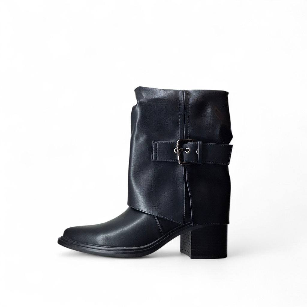 Galia Stivaletti con Tacco Kmq da Donna – Nero