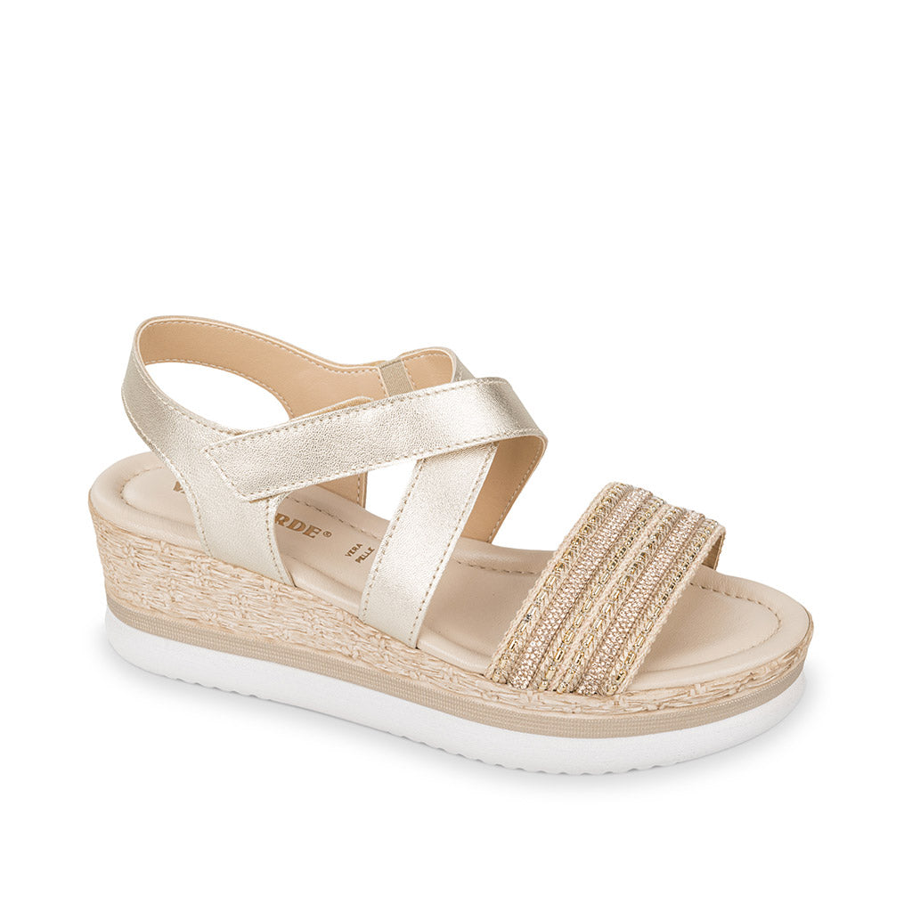 Valleverde Sandali con Zeppa da Donna – Argento