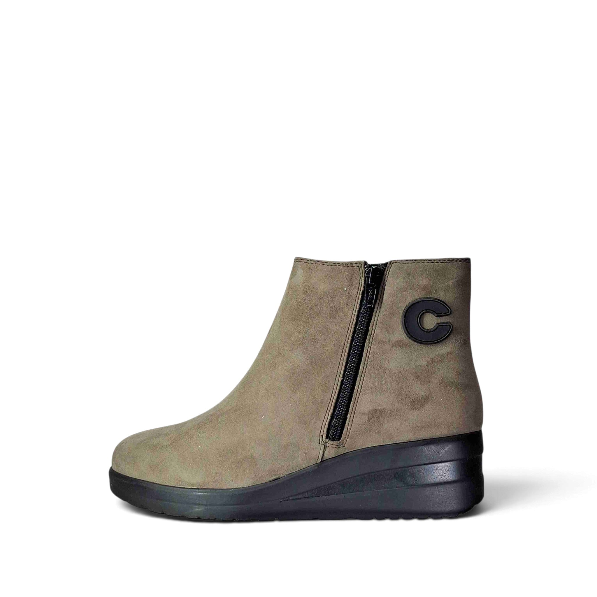 Cinzia soft Goat suede visone 10066 Stivaletti senza stringhe da Donna – IV13898-GS 002