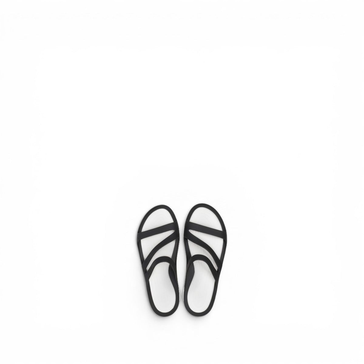 Crocs Swiftwater Ciabatte In Gomma da Donna – 203998 BLACK-WHITE