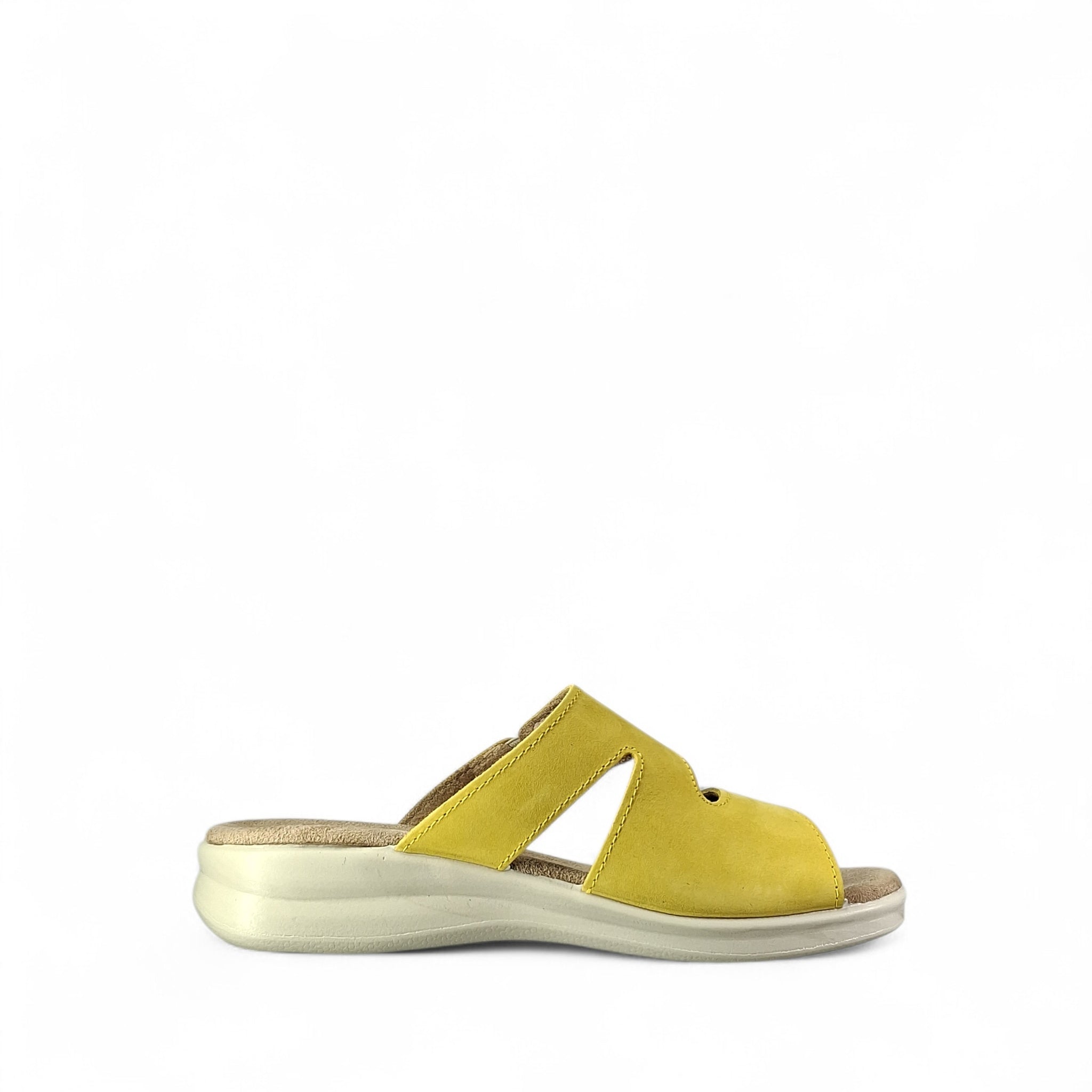 Valleverde Vittoria Ciabatte Basse da Donna – Senape - 25329_02